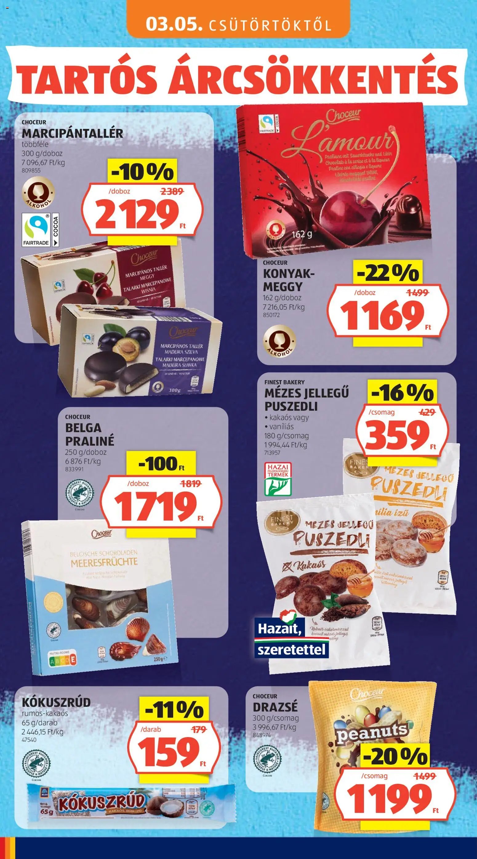 Aldi újság 2026.05.03. Aldi Tartós árcsökkentés flyer (2026-05-03)