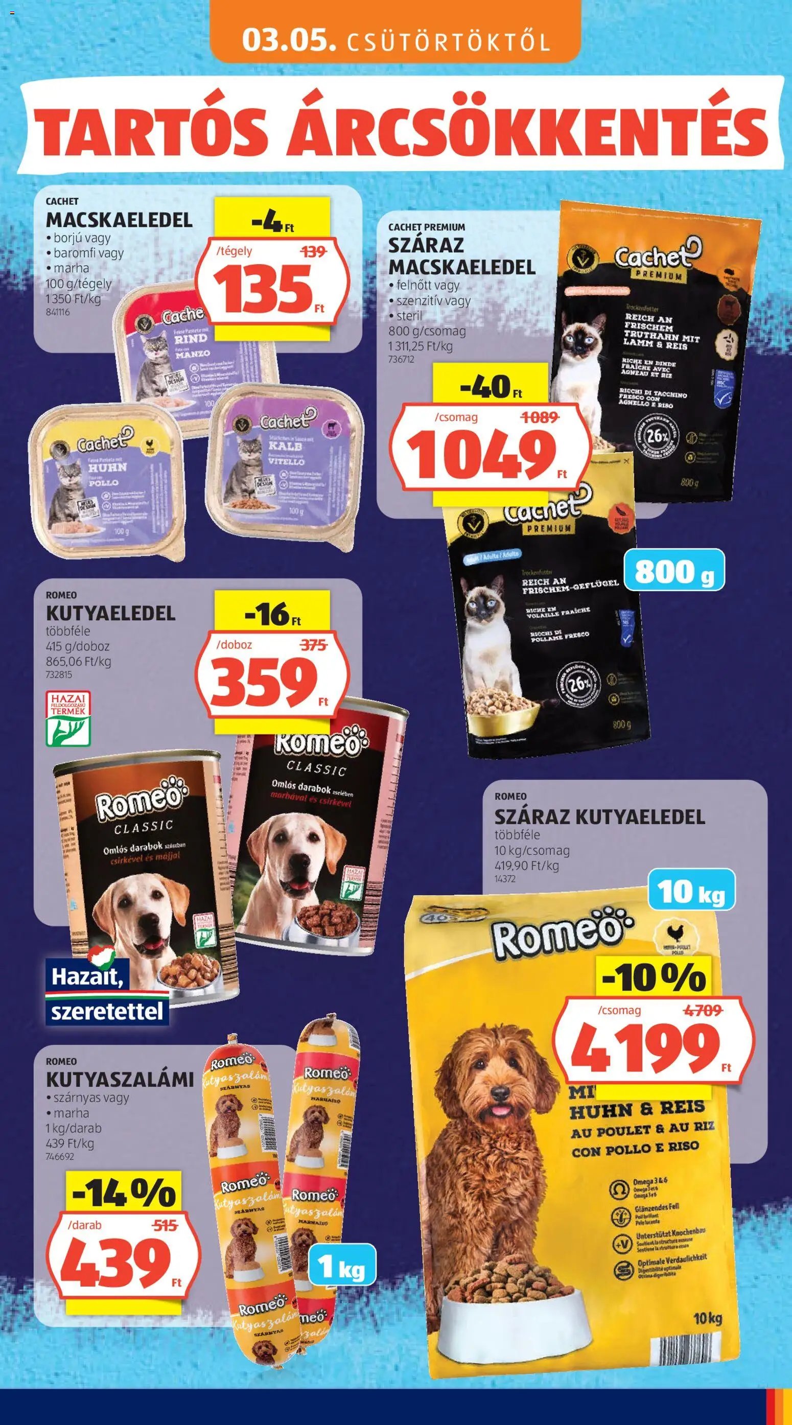 Aldi újság 2026.05.03. Aldi Tartós árcsökkentés flyer (2026-05-03)