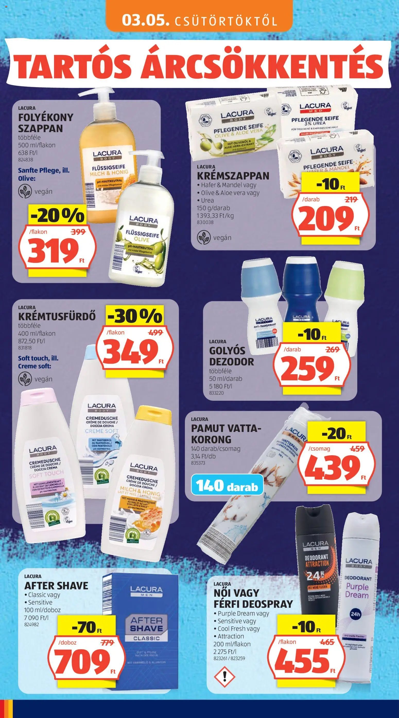 Aldi újság 2026.05.03. Aldi Tartós árcsökkentés flyer (2026-05-03)
