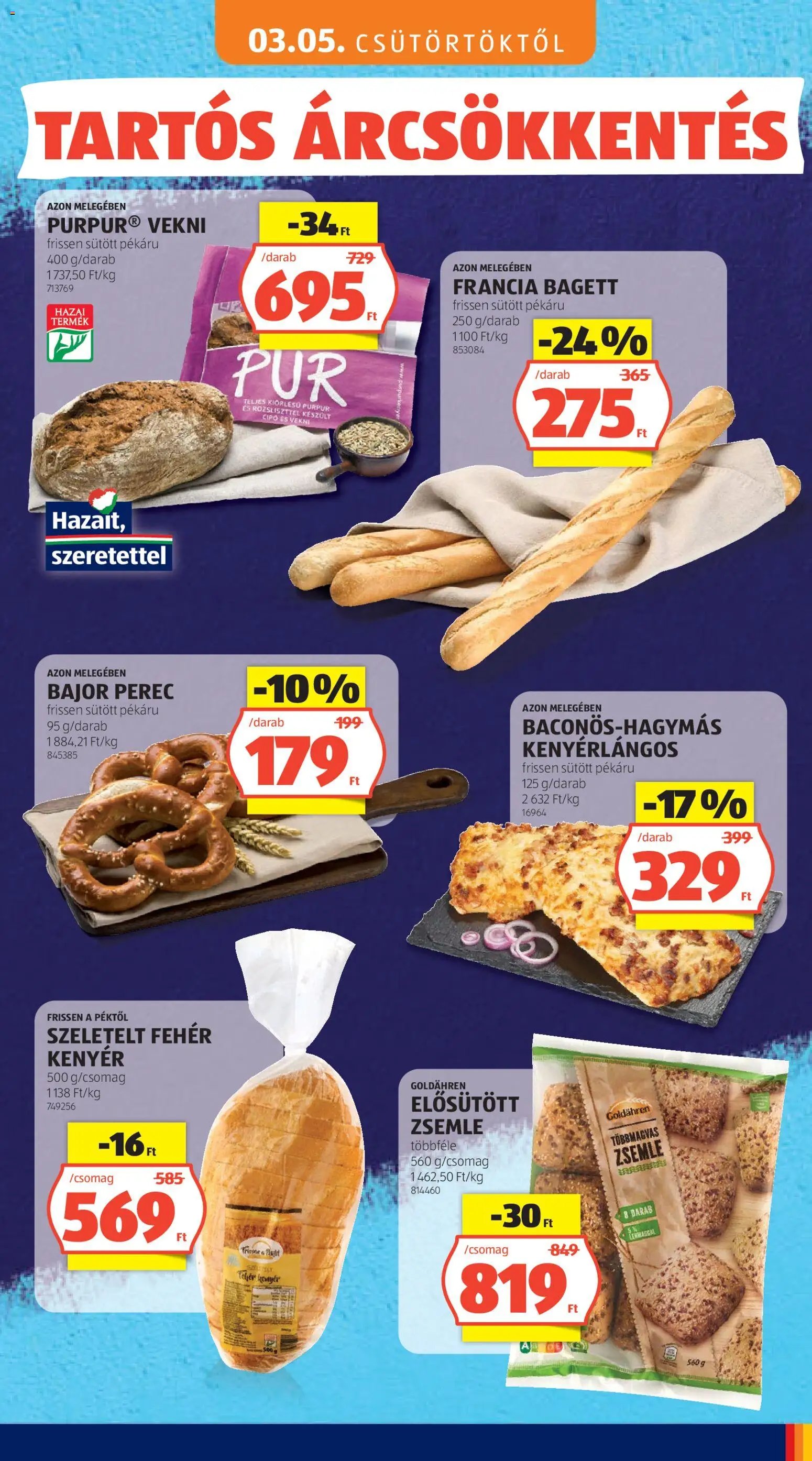 Aldi újság 2026.05.03. Aldi Tartós árcsökkentés flyer (2026-05-03)