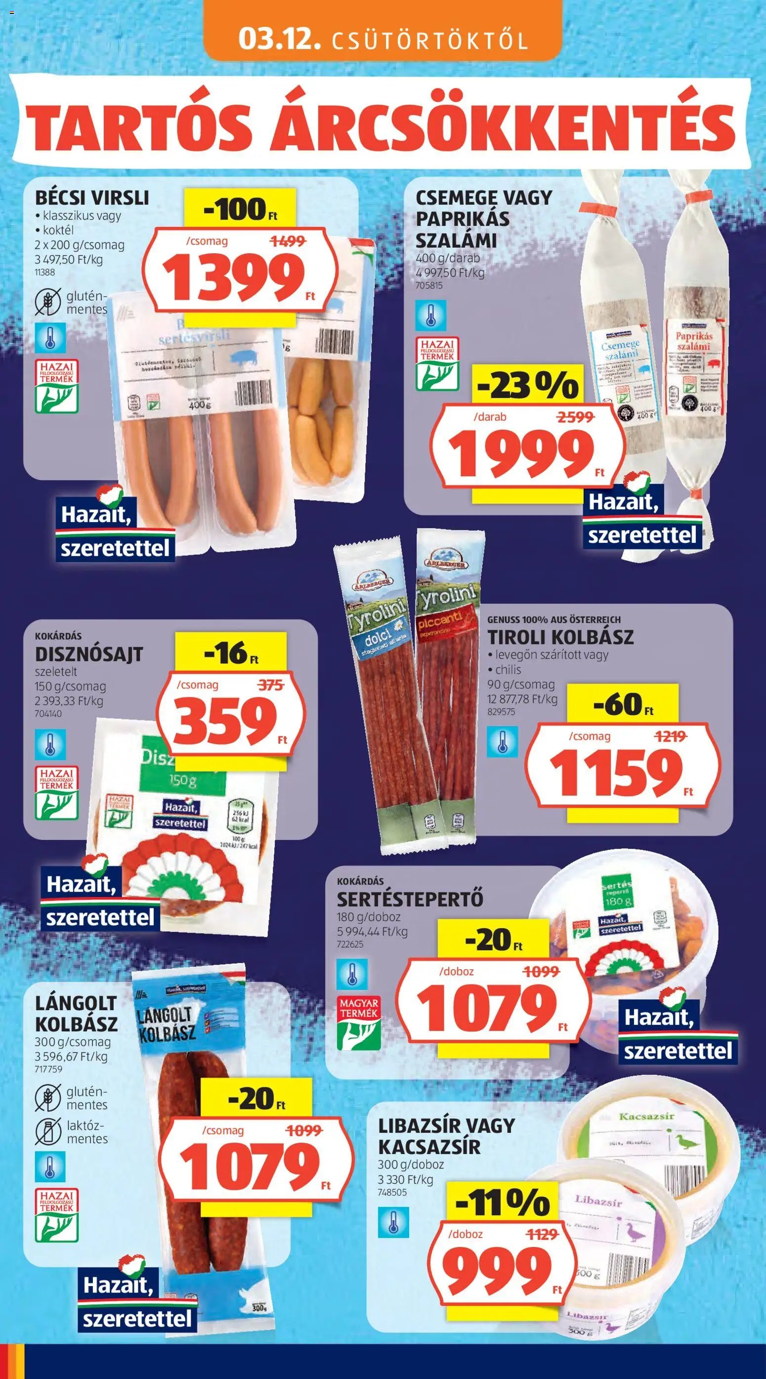 Aldi újság 2026.05.03. Aldi Tartós árcsökkentés flyer (2026-05-03)