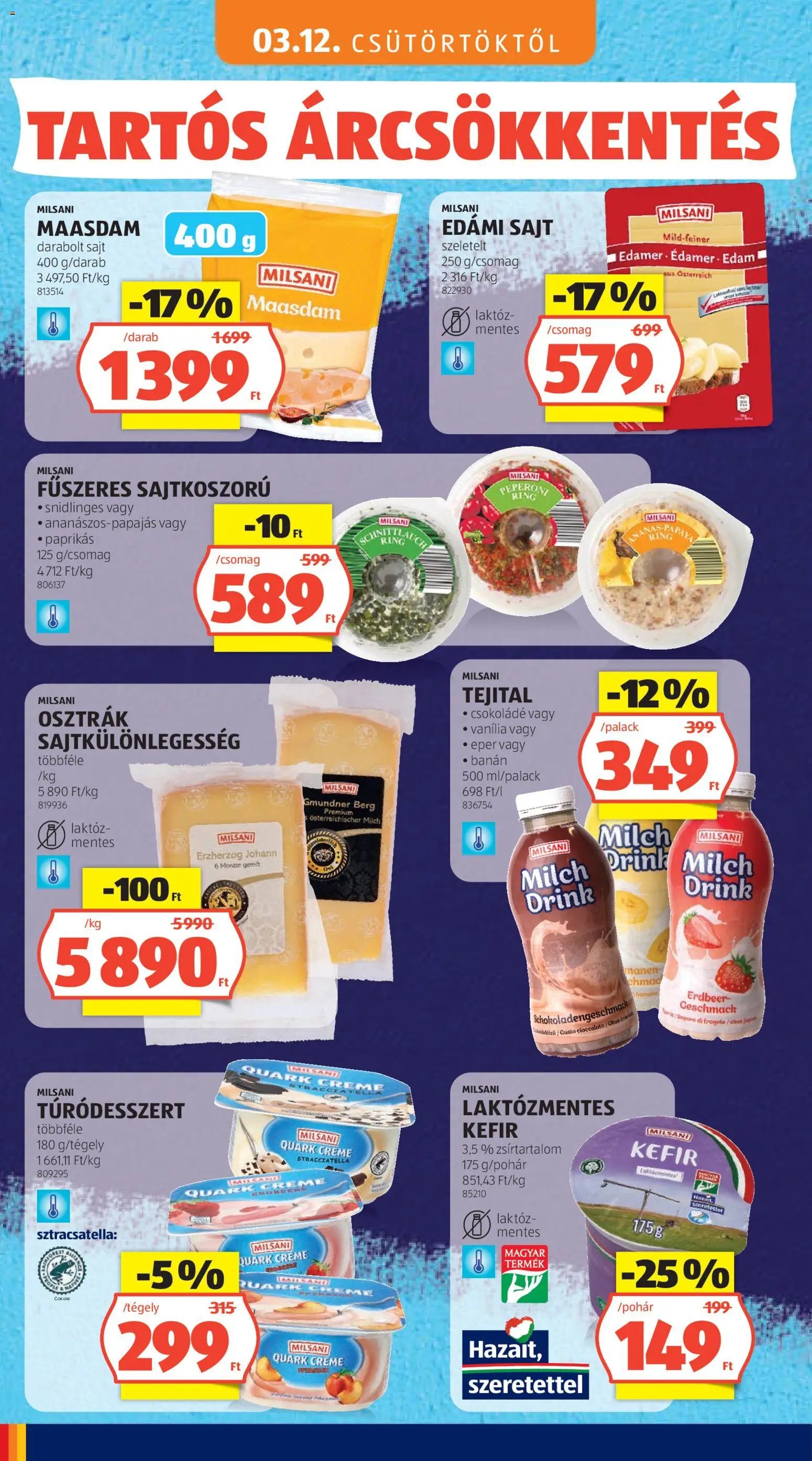Aldi újság 2026.05.03. Aldi Tartós árcsökkentés flyer (2026-05-03)