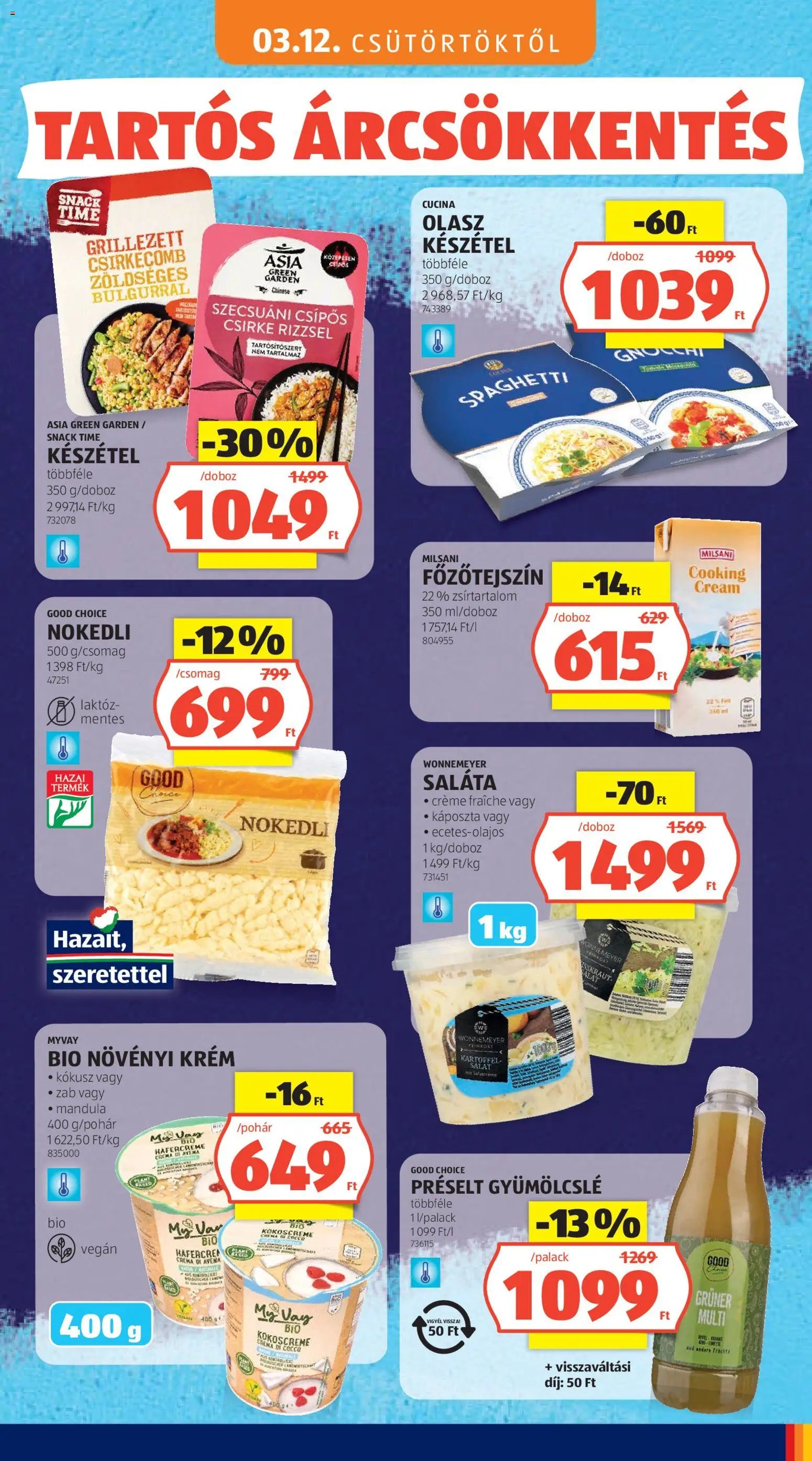 Aldi újság 2026.05.03. Aldi Tartós árcsökkentés flyer (2026-05-03)