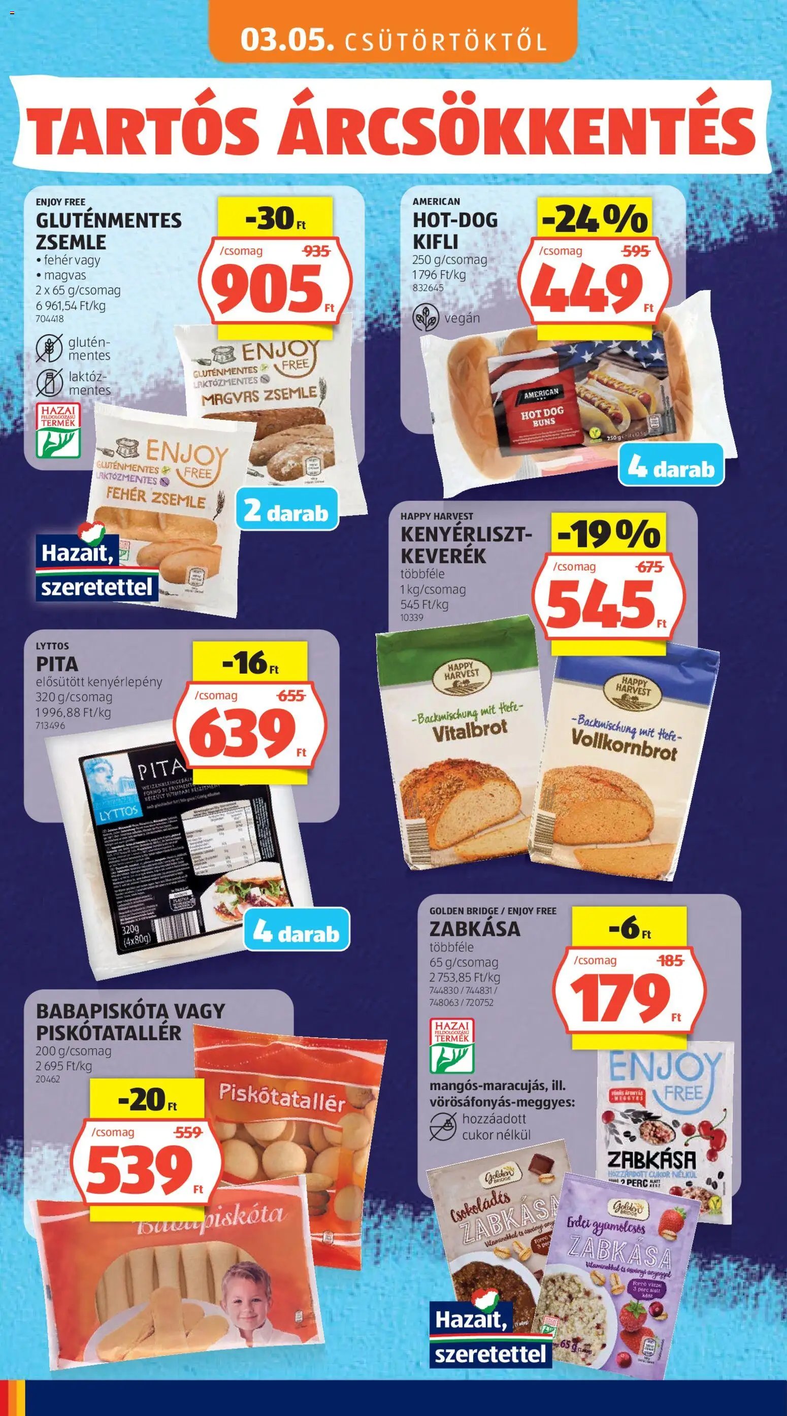 Aldi újság 2026.05.03. Aldi Tartós árcsökkentés flyer (2026-05-03)