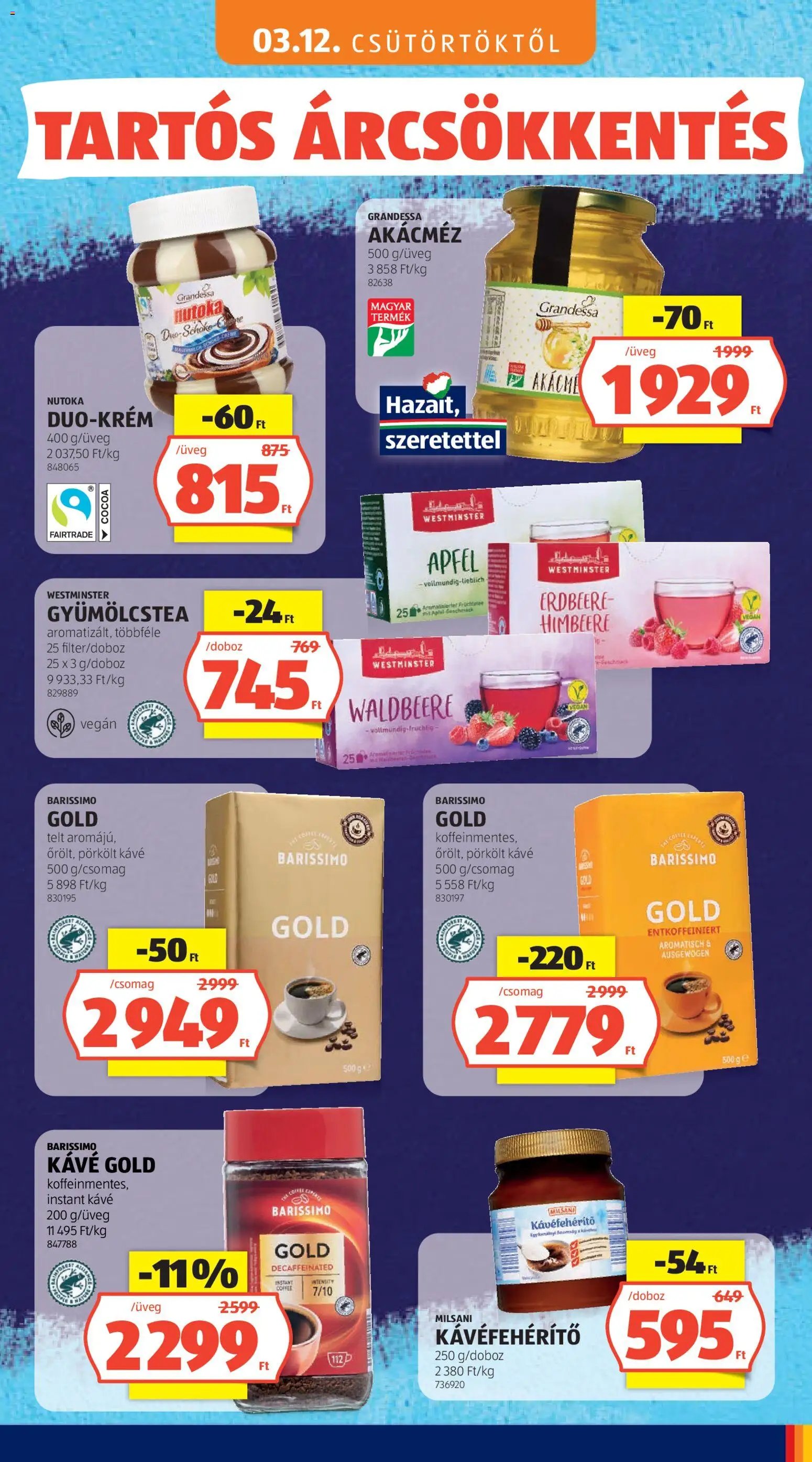 Aldi újság 2026.05.03. Aldi Tartós árcsökkentés flyer (2026-05-03)