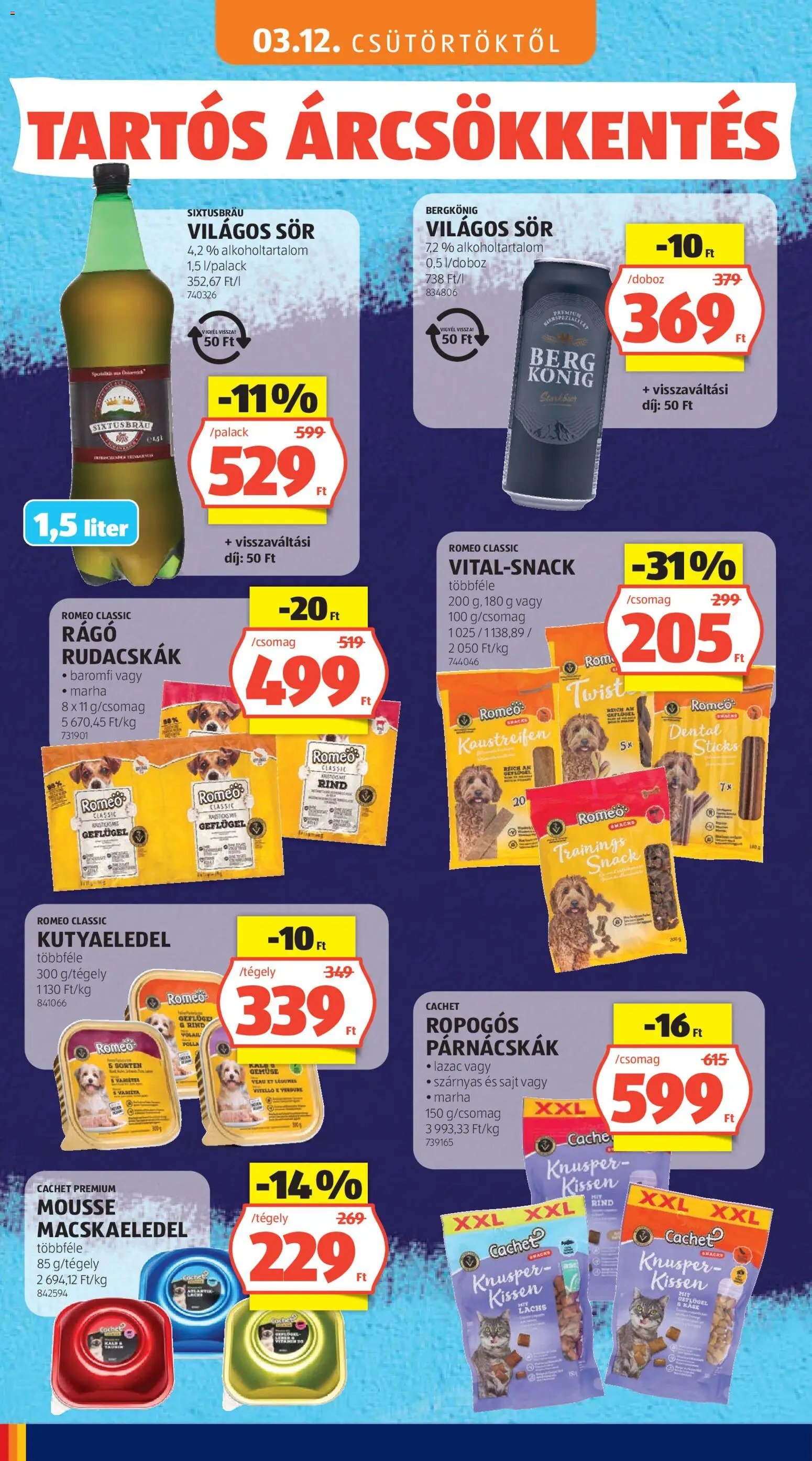 Aldi újság 2026.05.03. Aldi Tartós árcsökkentés flyer (2026-05-03)