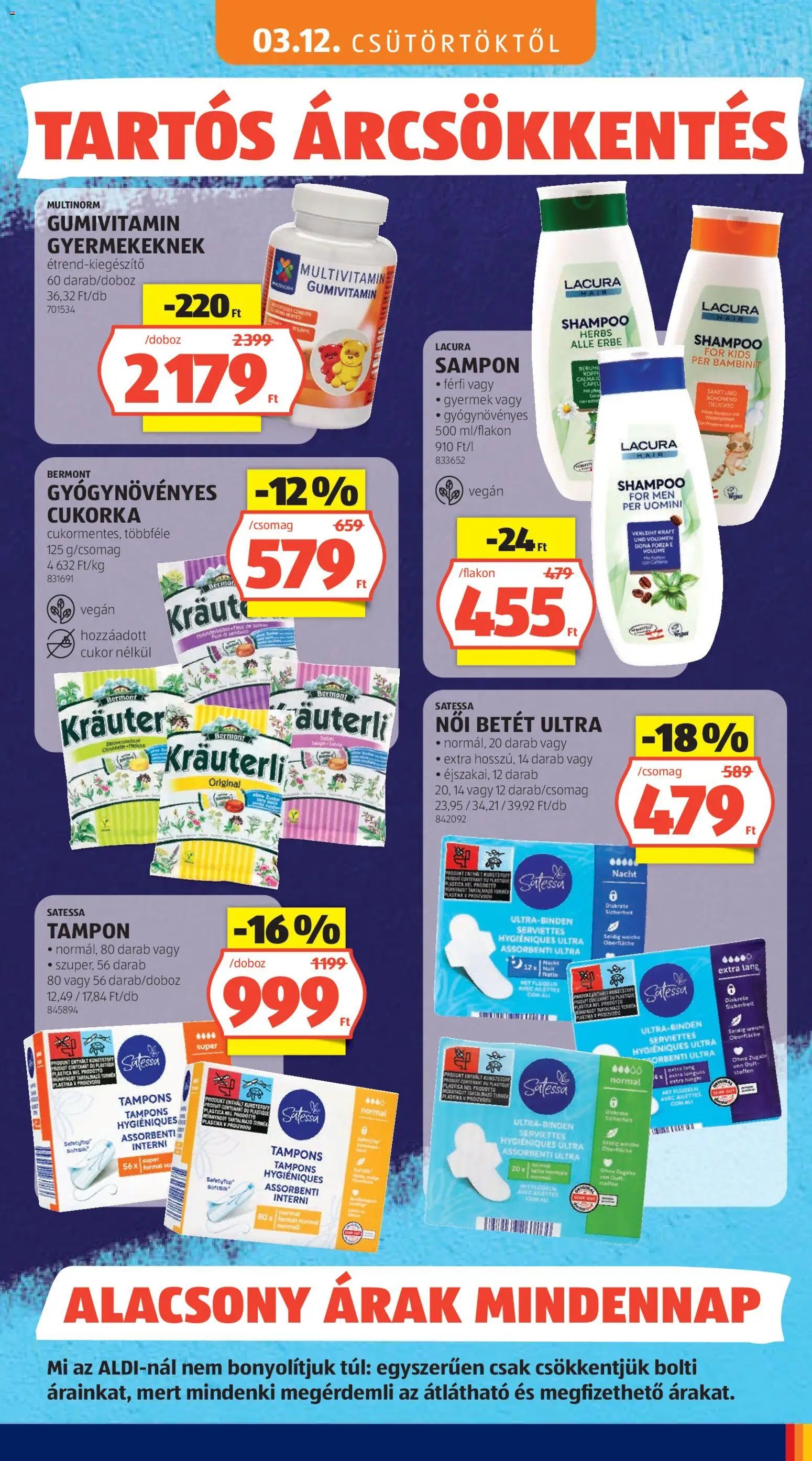 Aldi újság 2026.05.03. Aldi Tartós árcsökkentés flyer (2026-05-03)