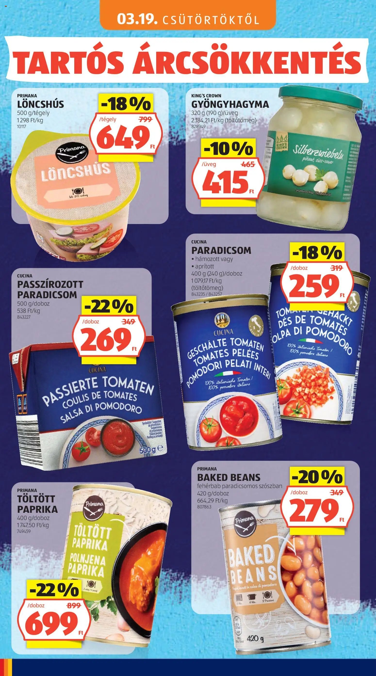 Aldi újság 2026.05.03. Aldi Tartós árcsökkentés flyer (2026-05-03)