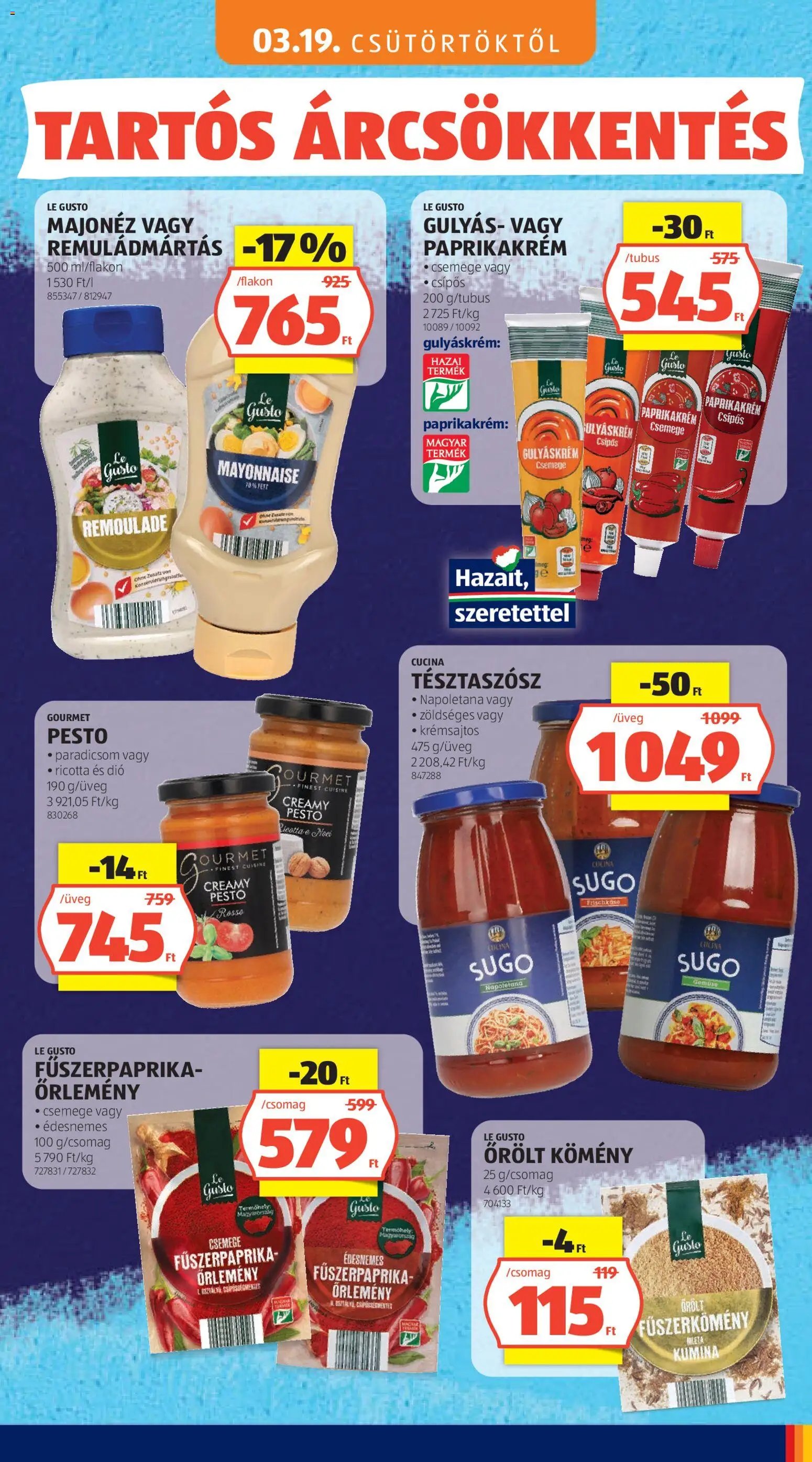 Aldi újság 2026.05.03. Aldi Tartós árcsökkentés flyer (2026-05-03)