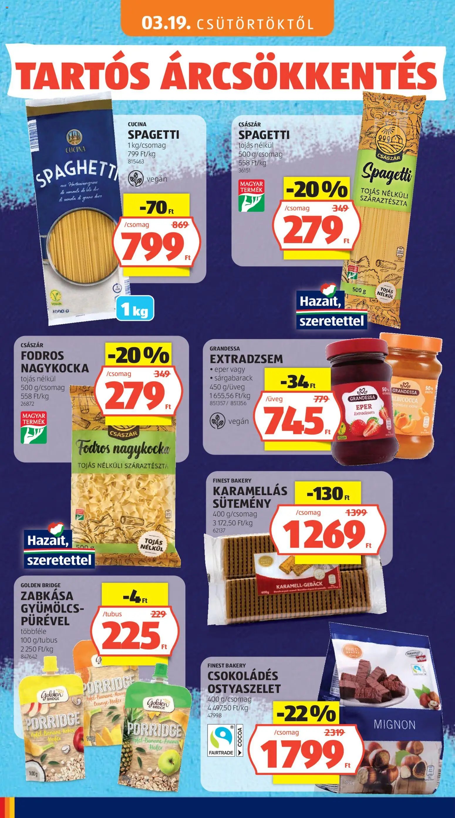 Aldi újság 2026.05.03. Aldi Tartós árcsökkentés flyer (2026-05-03)