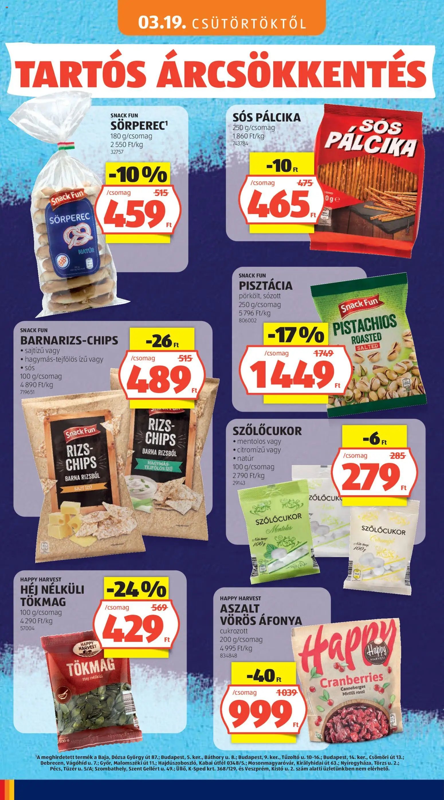 Aldi újság 2026.05.03. Aldi Tartós árcsökkentés flyer (2026-05-03)