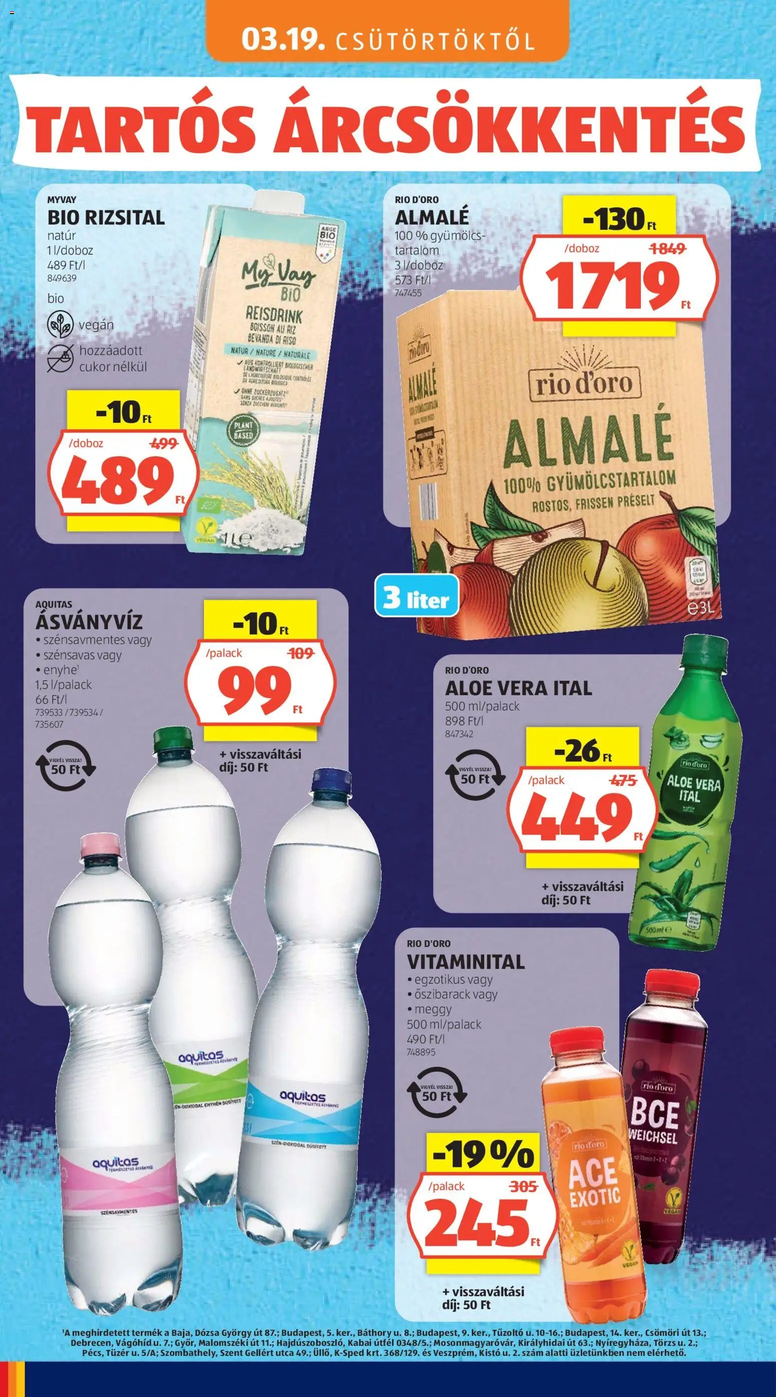 Aldi újság 2026.05.03. Aldi Tartós árcsökkentés flyer (2026-05-03)