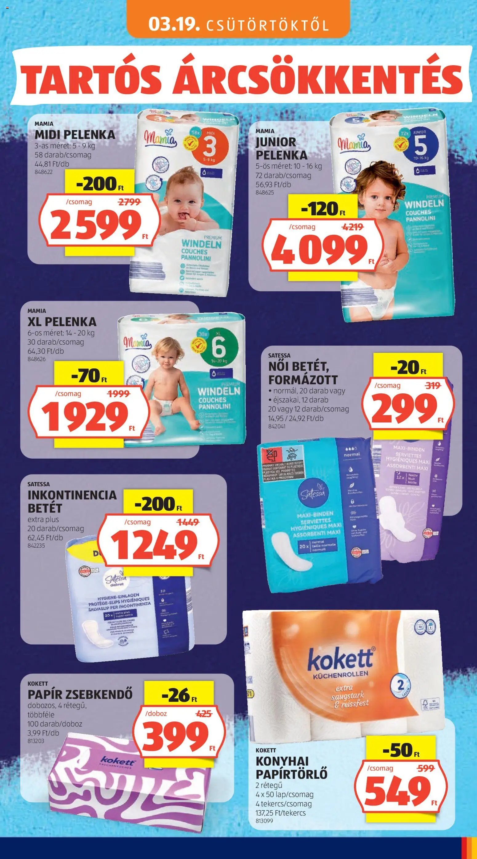 Aldi újság 2026.05.03. Aldi Tartós árcsökkentés flyer (2026-05-03)