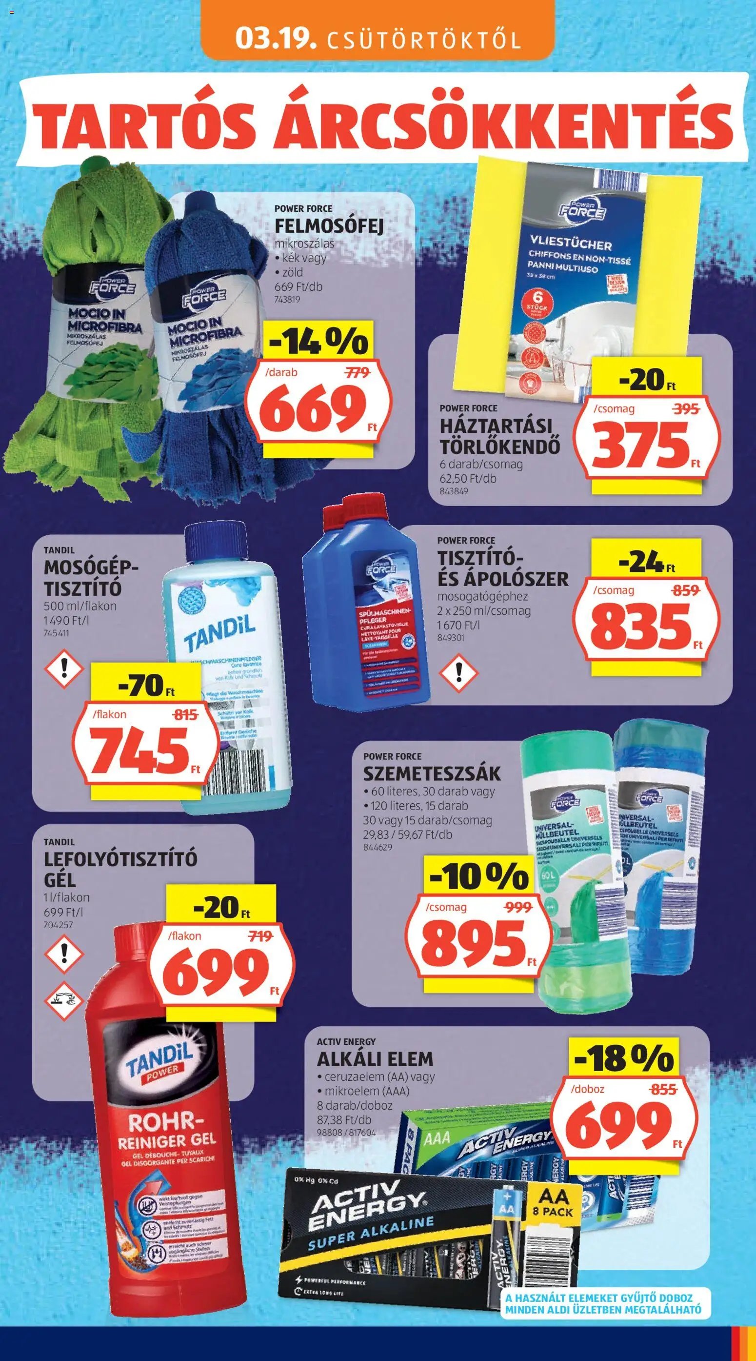 Aldi újság 2026.05.03. Aldi Tartós árcsökkentés flyer (2026-05-03)