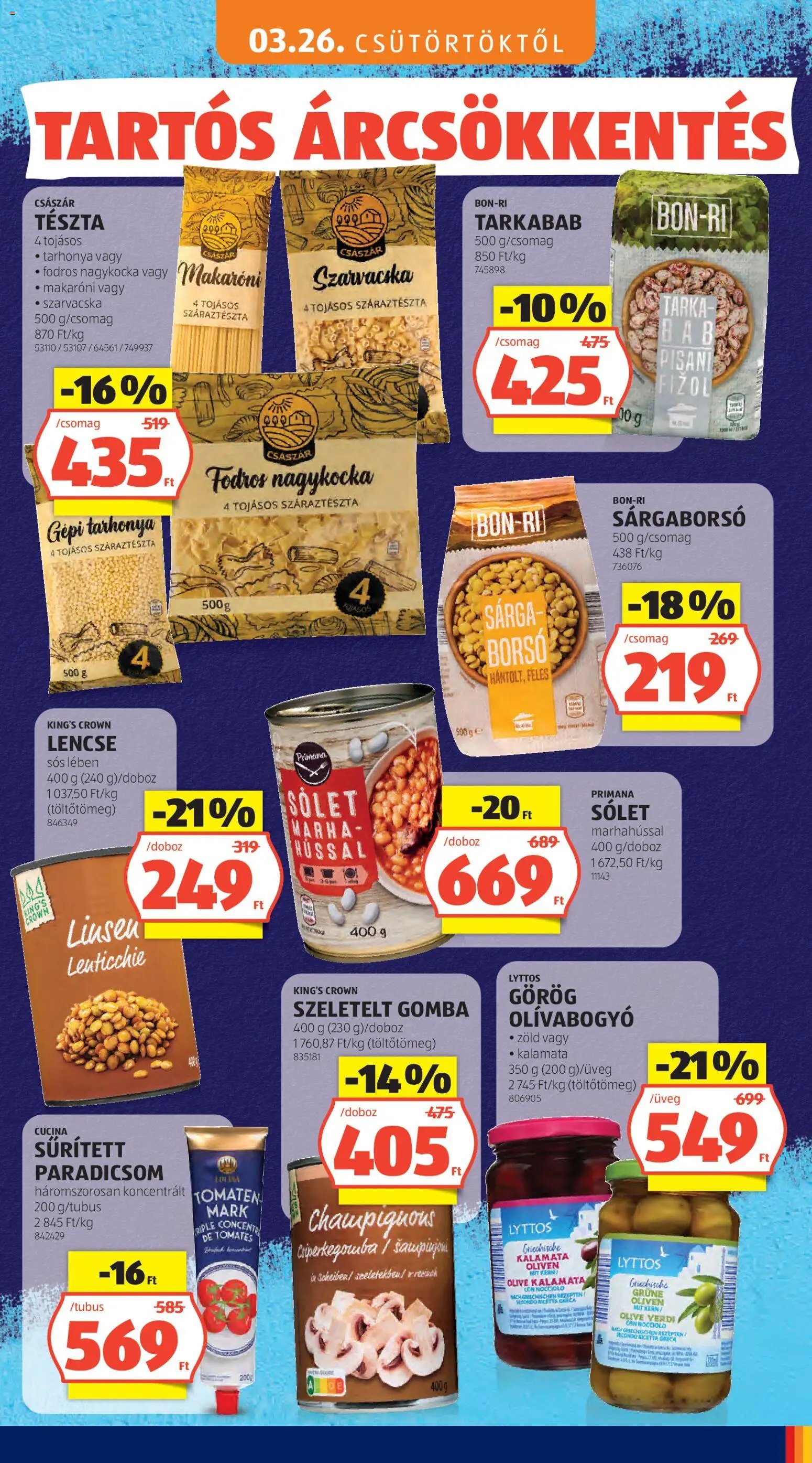 Aldi újság 2026.05.03. Aldi Tartós árcsökkentés flyer (2026-05-03)
