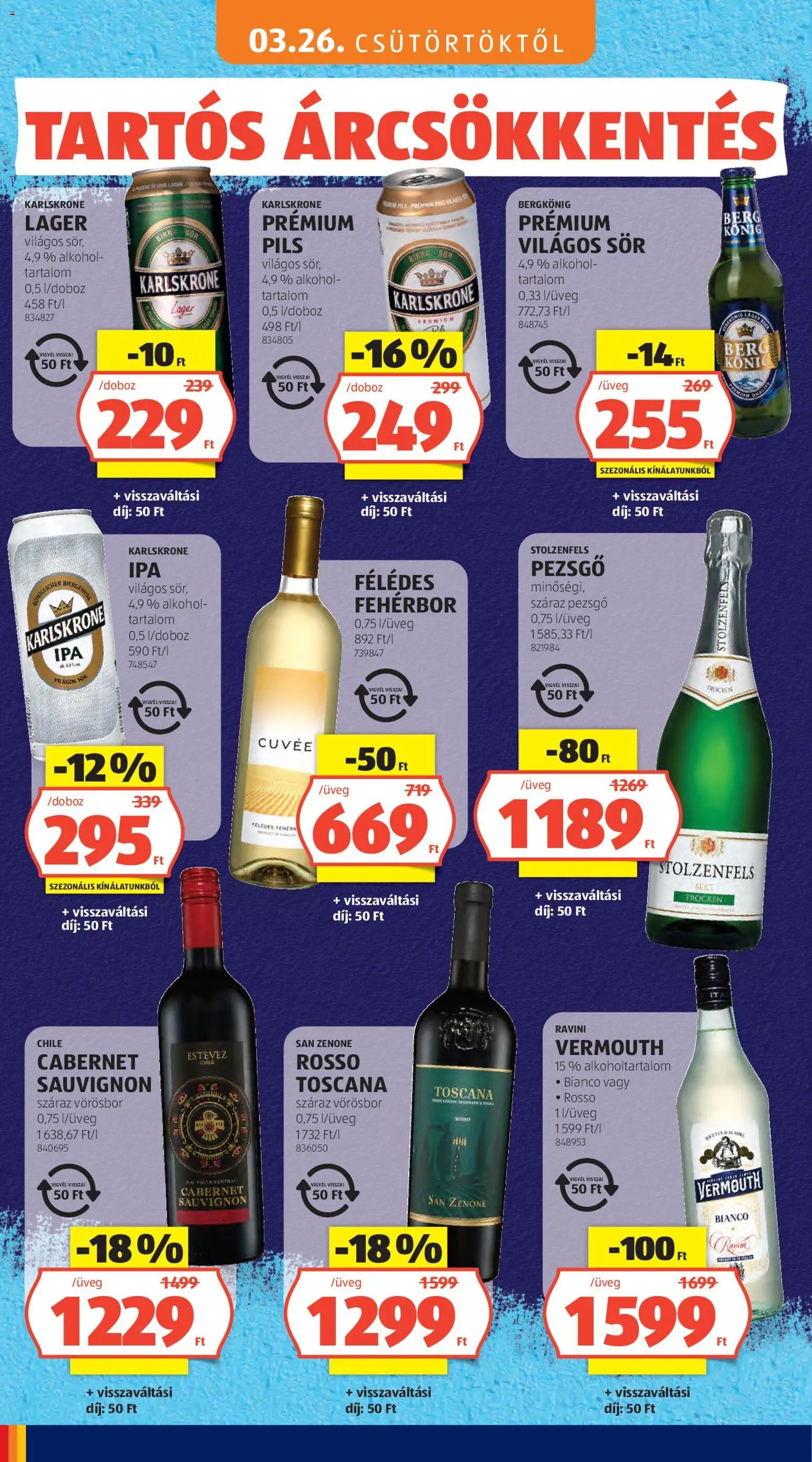 Aldi újság 2026.05.03. Aldi Tartós árcsökkentés flyer (2026-05-03)