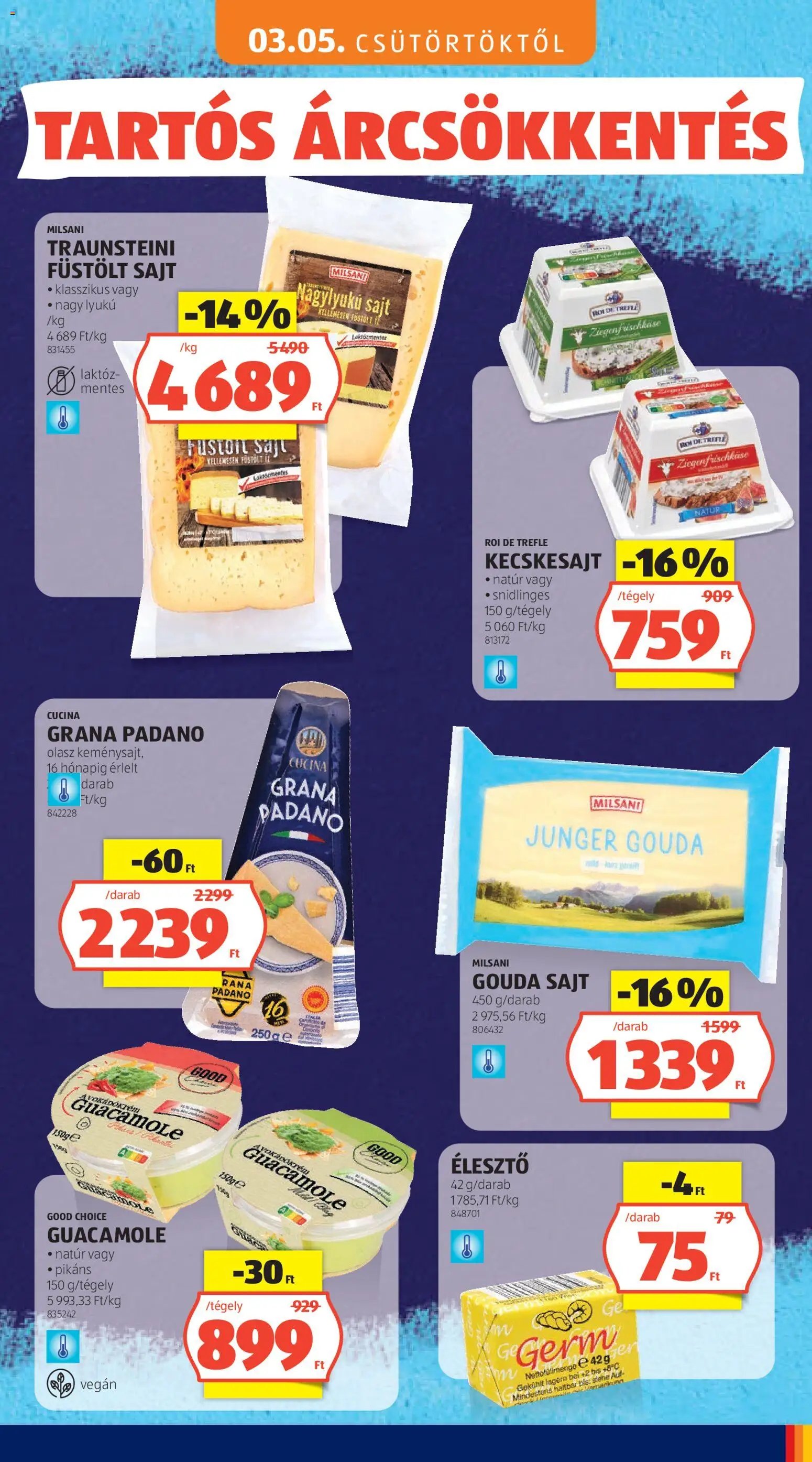 Aldi újság 2026.05.03. Aldi Tartós árcsökkentés flyer (2026-05-03)
