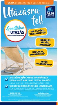 Aldi újság 2026.05.07. Aldi Utazás katalógus (2026-05-07 - 2026-05-13)