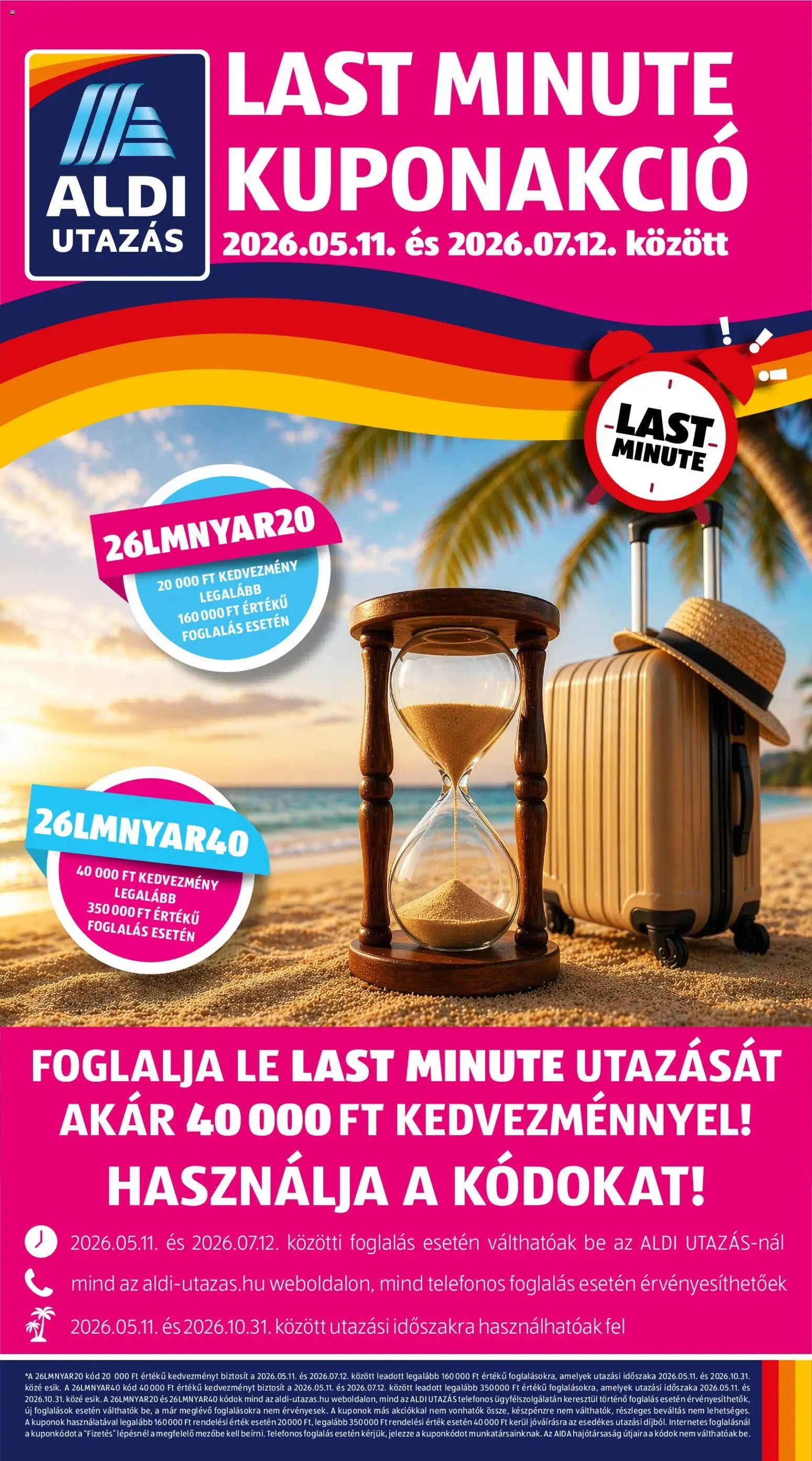 Aldi újság 2026.05.14. Aldi Utazás katalógus (2026-05-14 - 2026-05-20)