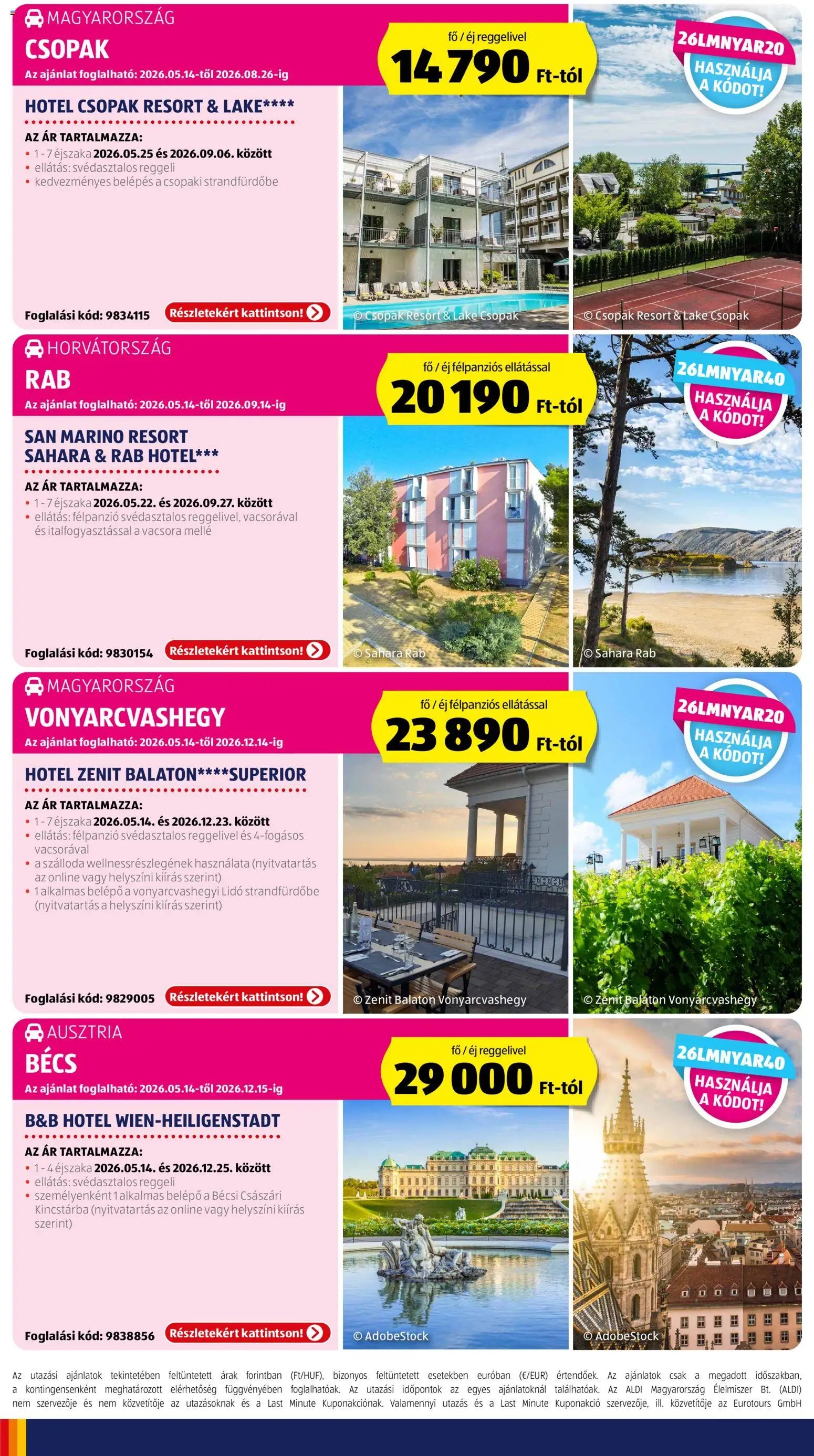 Aldi újság 2026.05.14. Aldi Utazás katalógus (2026-05-14 - 2026-05-20)