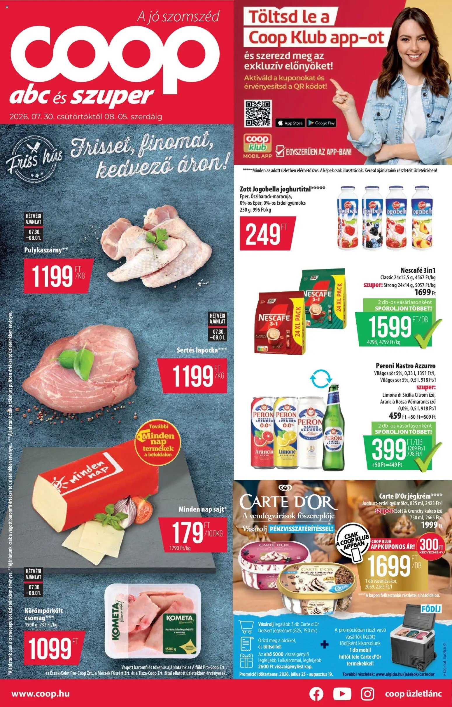 COOP újság 2026.07.30. COOP akciós újság