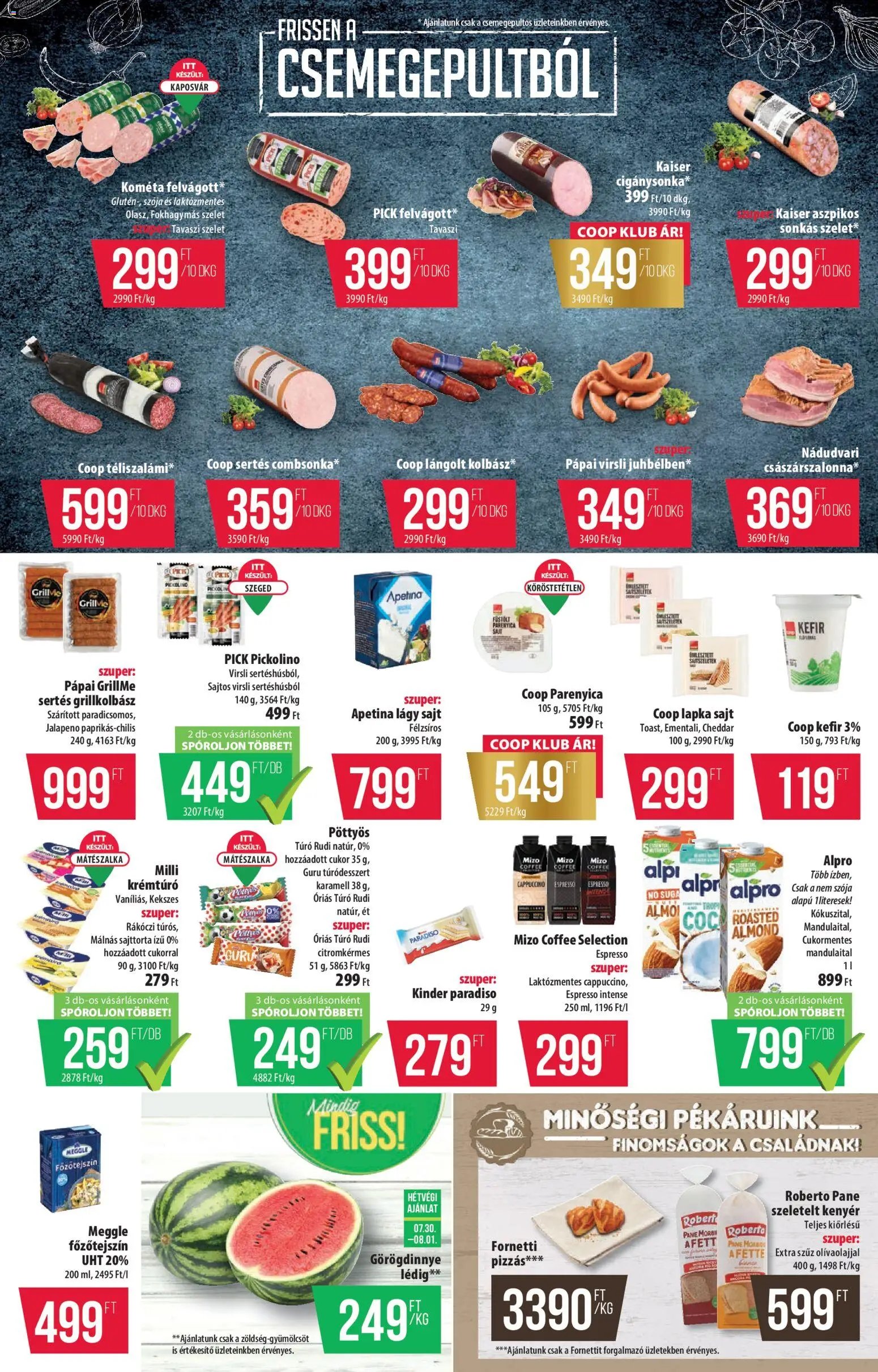 COOP újság 2026.07.30. COOP akciós újság