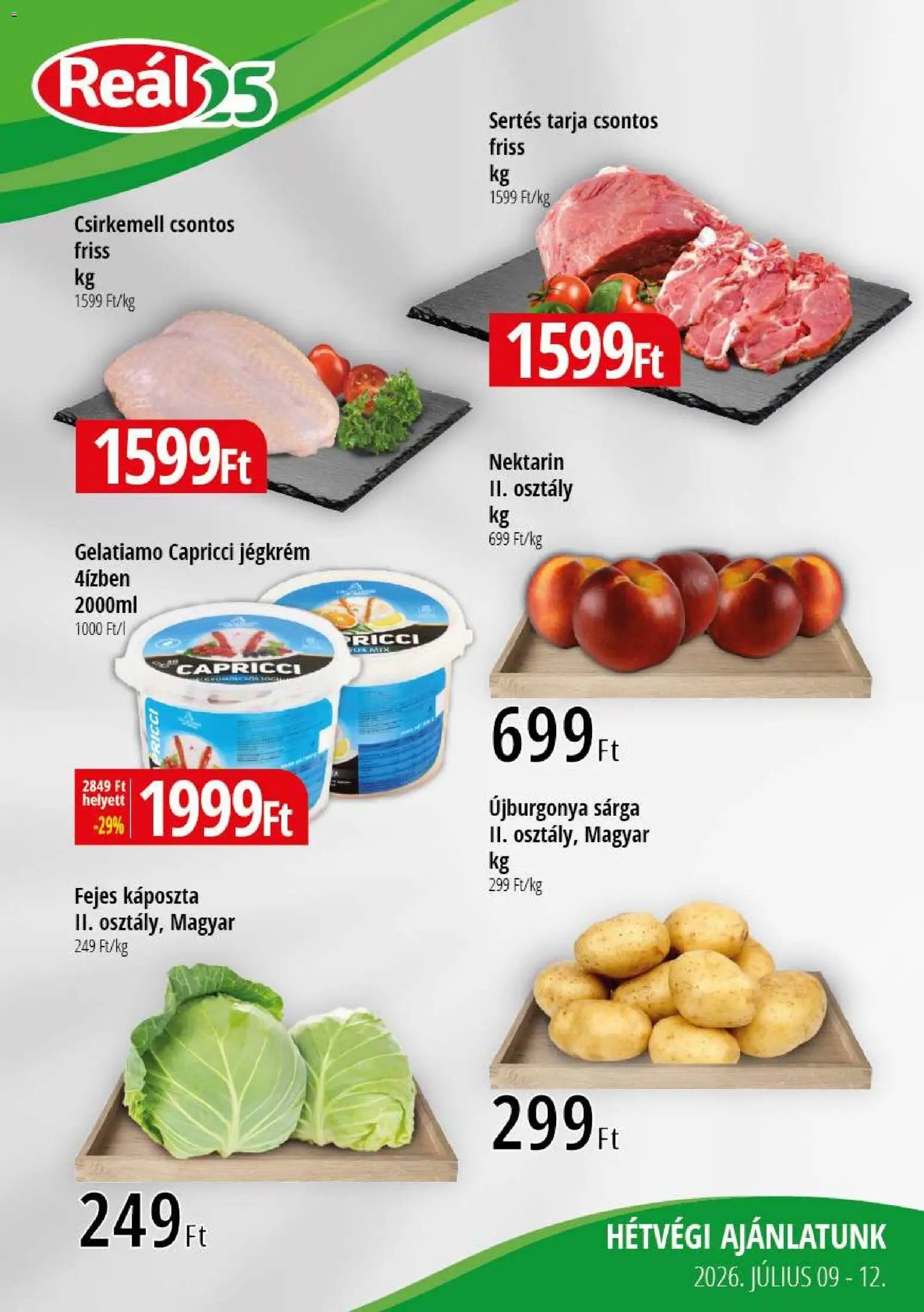Reál újság 2026.07.09. Reál Bevásárló hétvége - Kisalföld