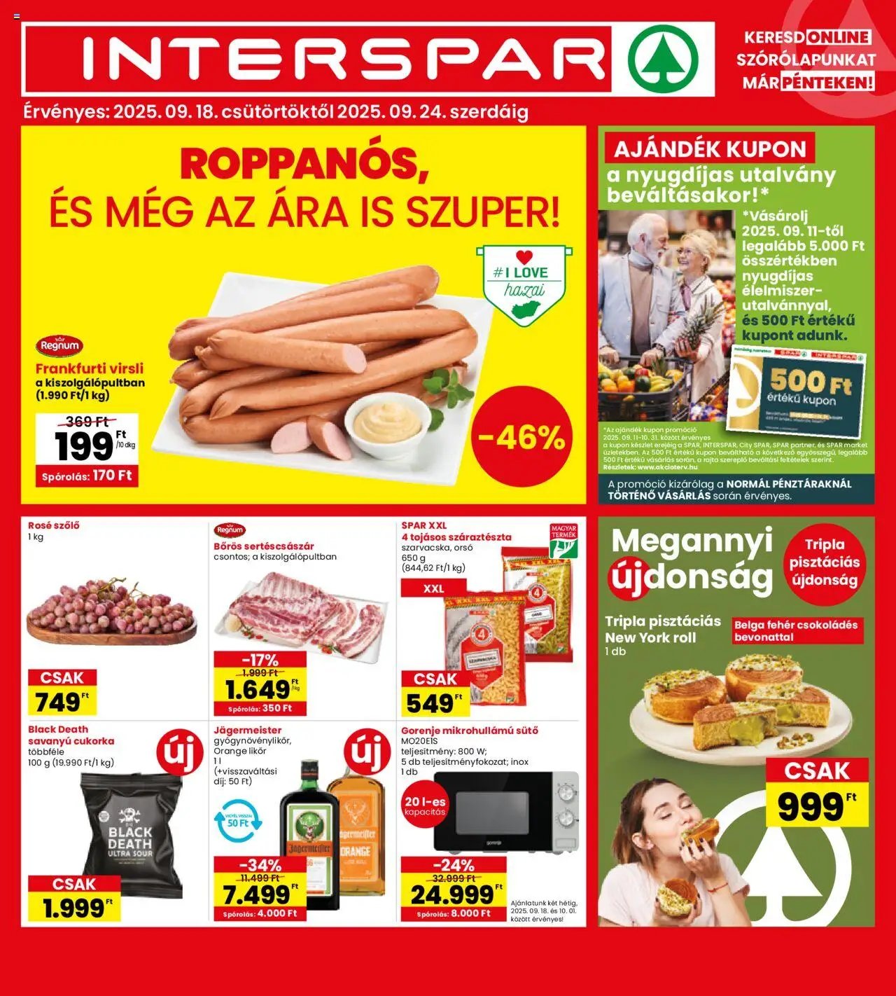 Interspar újság 2025.09.18. Akciós újság Interspar (2025-09-18 - 2025-09-24)
