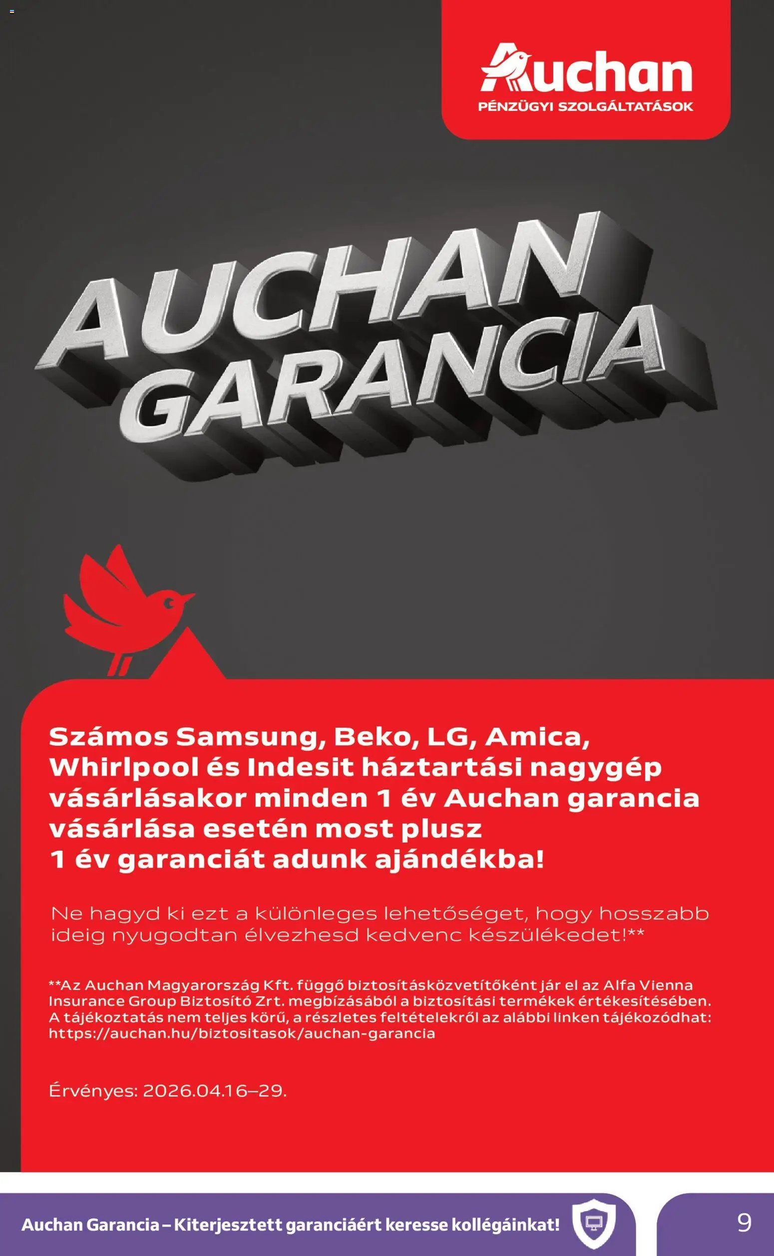 Auchan újság 2026.04.16. Auchan Elektronikai ajánlataink (2026-04-16 - 2026-04-29)