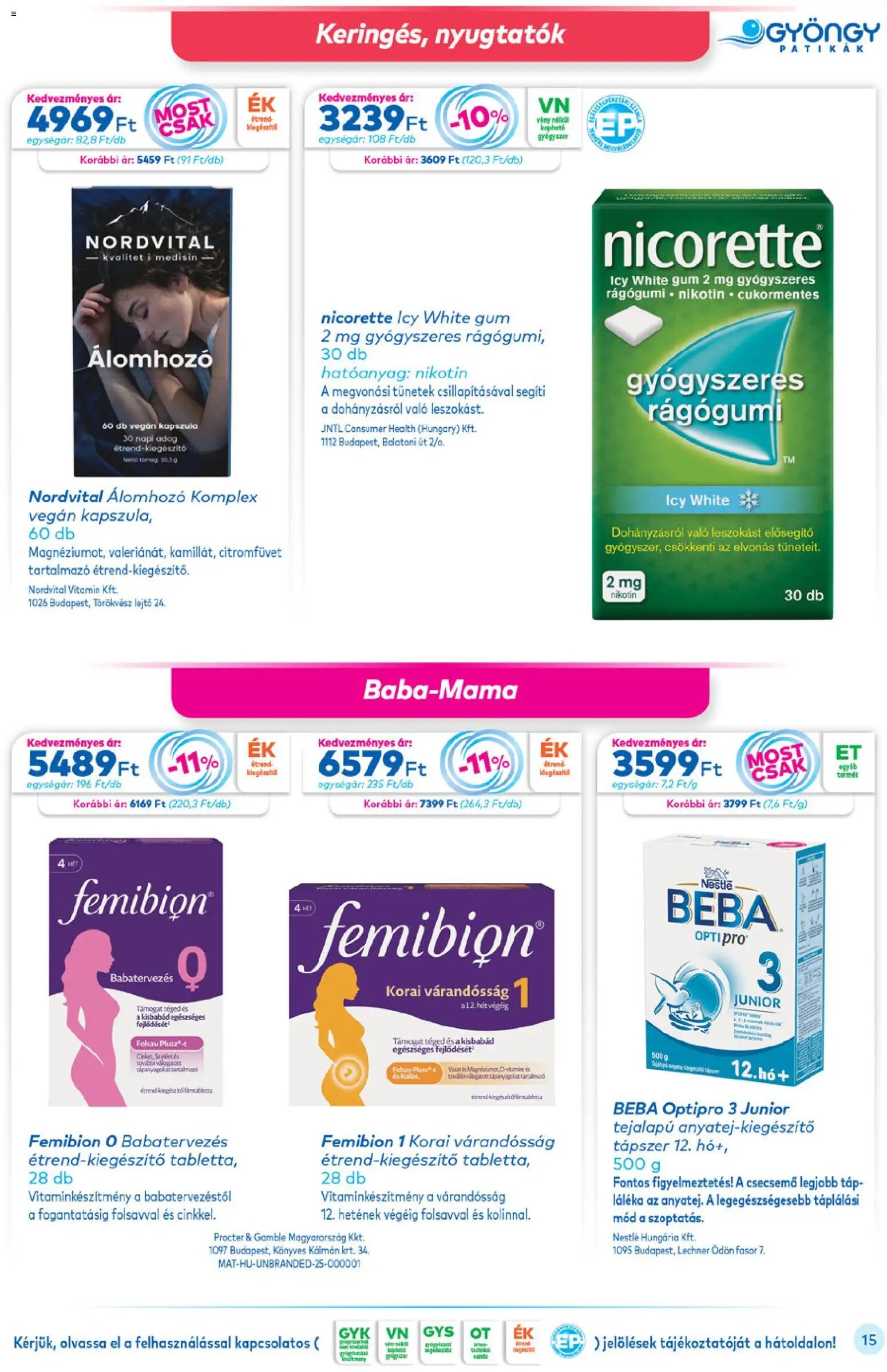 Gyöngy Patikák újság 2026.03.01. Gyöngy Patikák akciós újság (2026-03-01 - 2026-03-31)