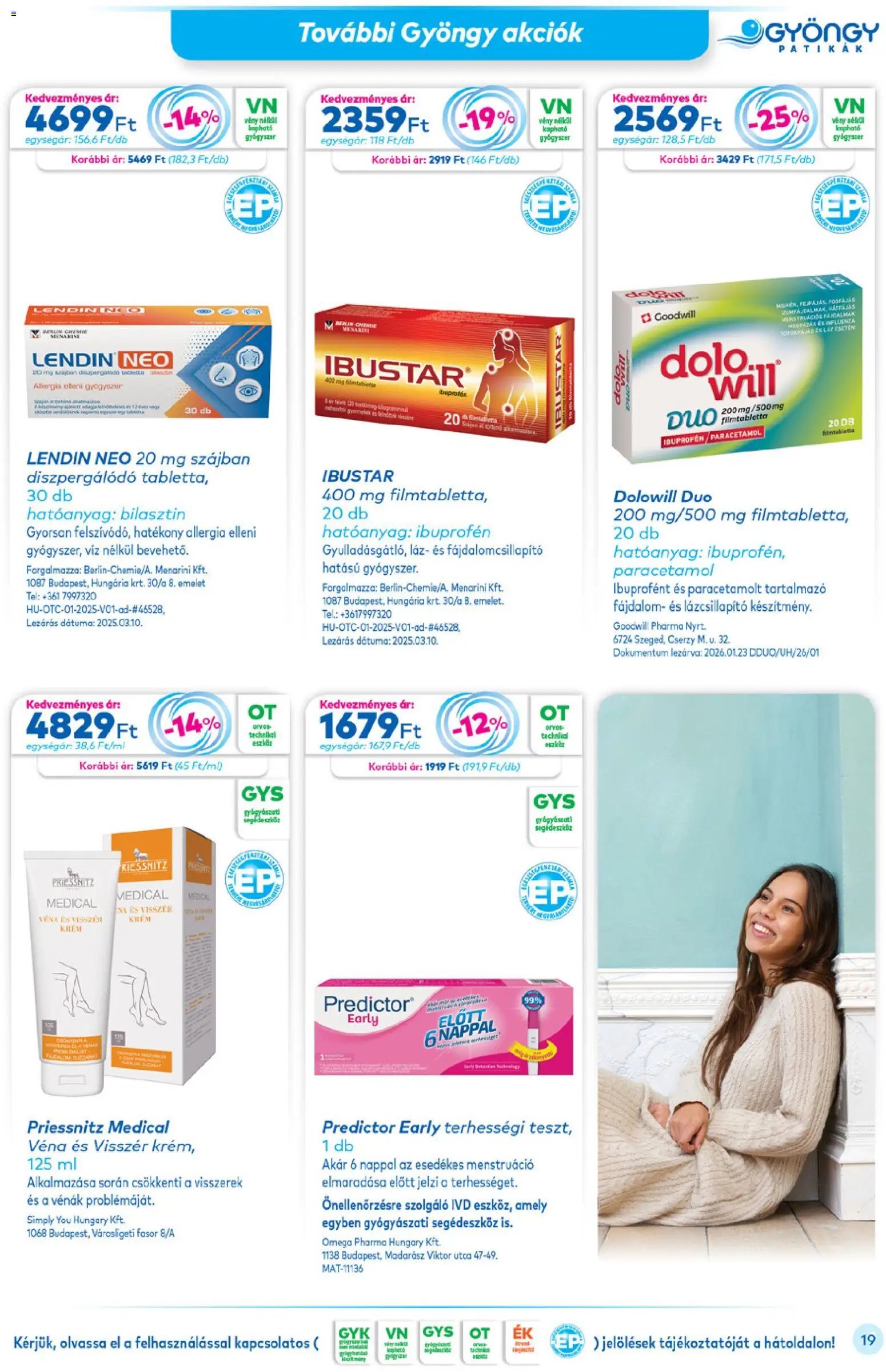 Gyöngy Patikák újság 2026.03.01. Gyöngy Patikák akciós újság (2026-03-01 - 2026-03-31)
