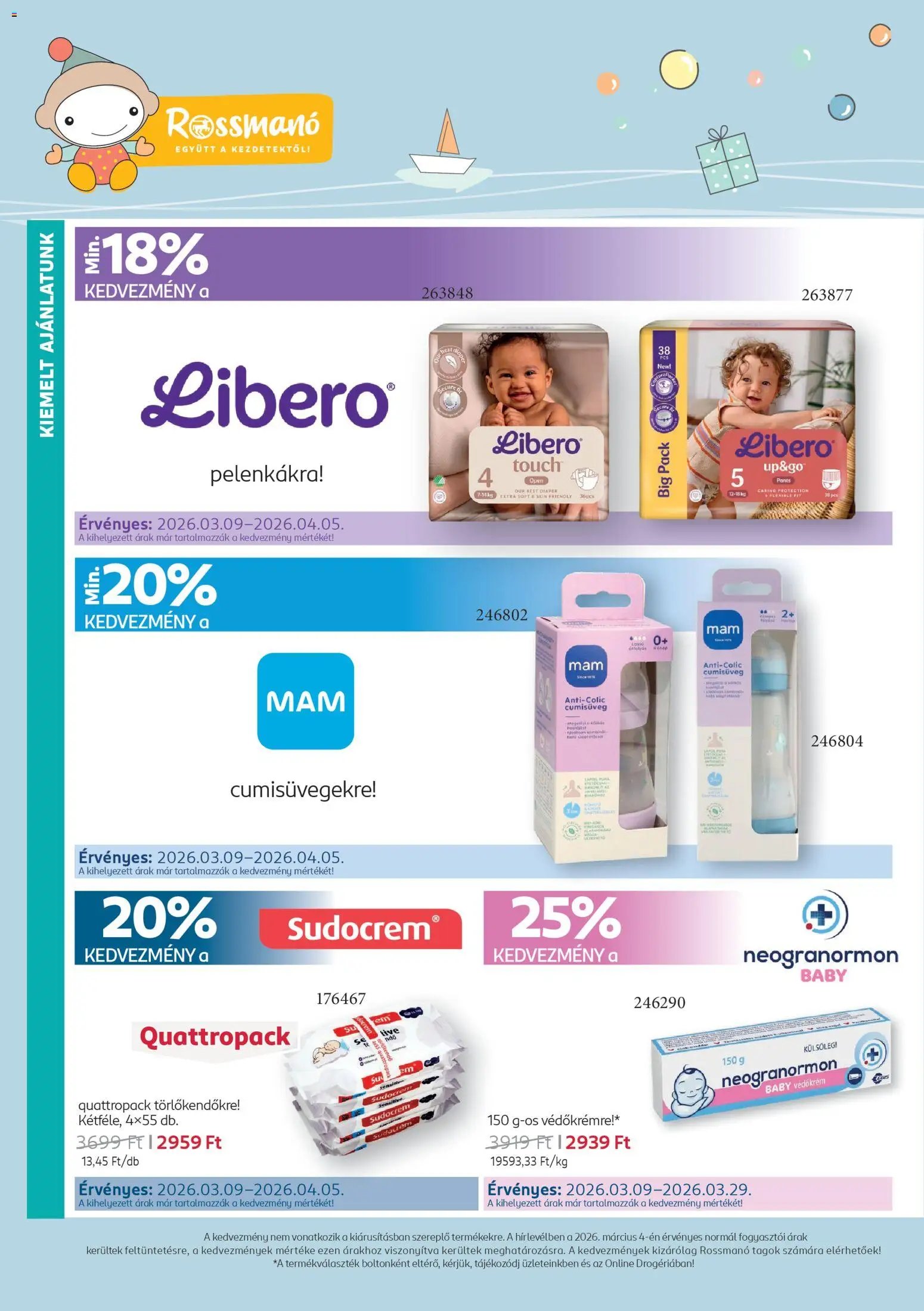 Rossmann újság 2026.03.09. Rossmann Babaprogram (2026-03-09 - 2026-04-05)
