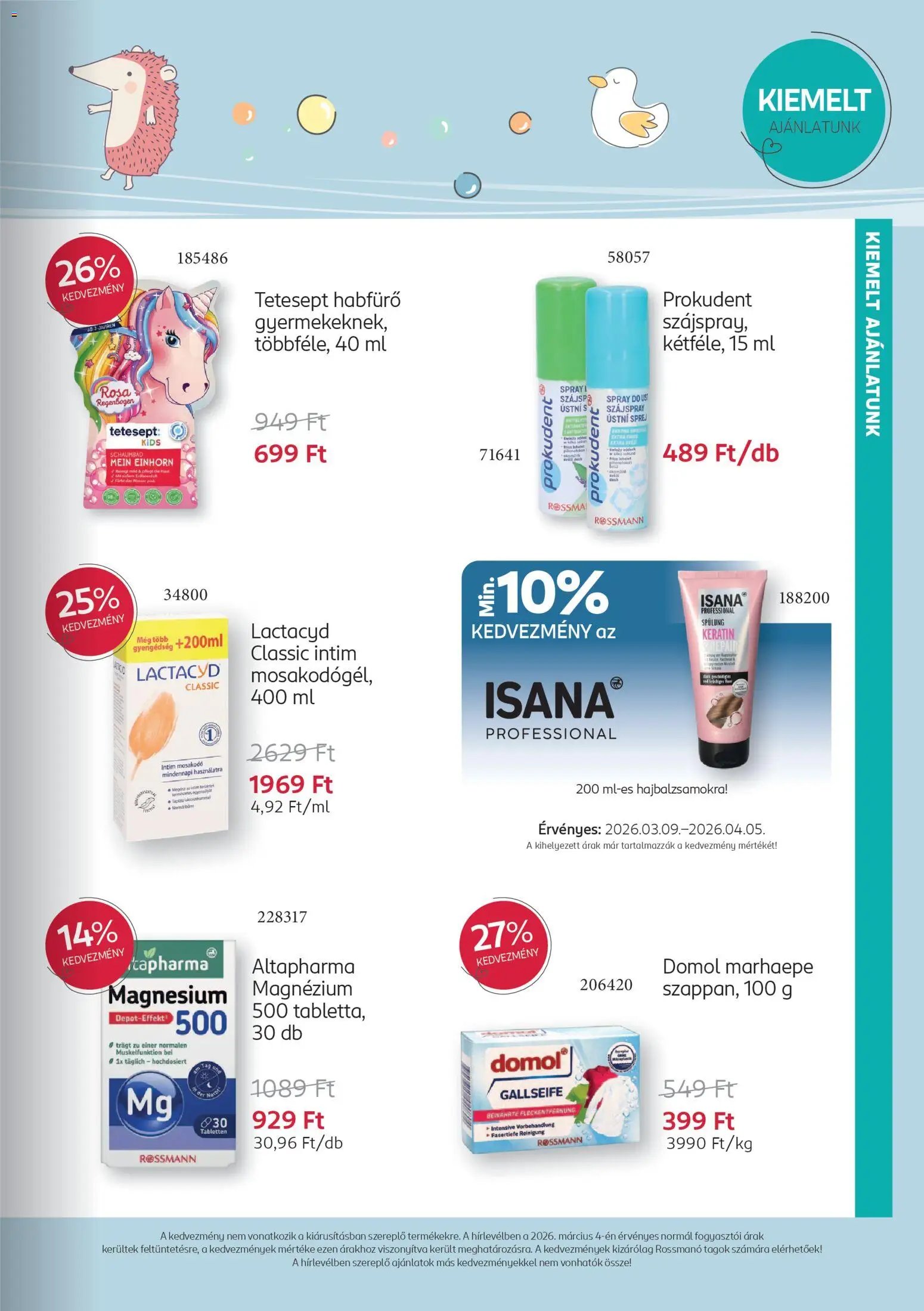 Rossmann újság 2026.03.09. Rossmann Babaprogram (2026-03-09 - 2026-04-05)