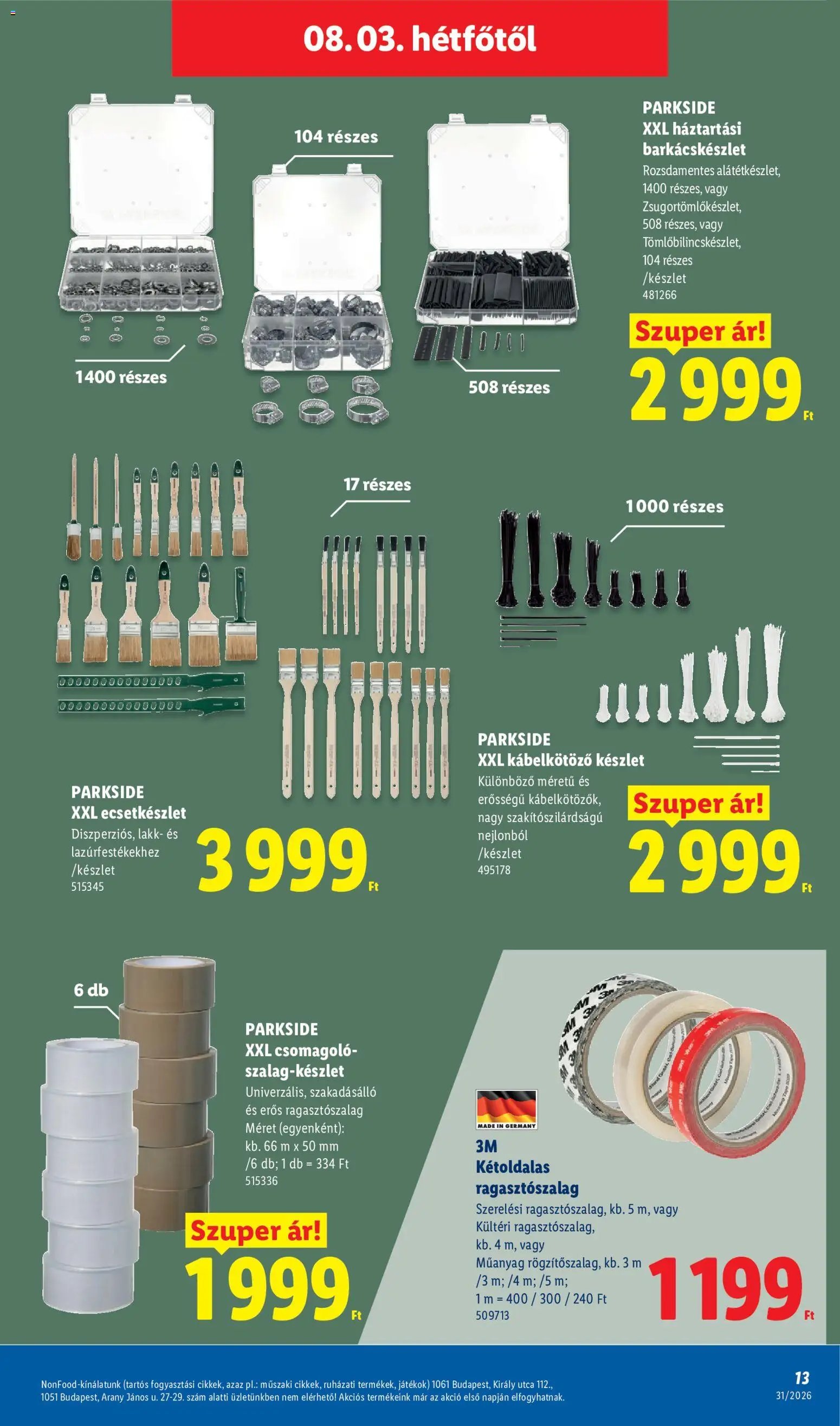 Lidl újság 2026.07.30. Lidl Nonfood kínálatunk