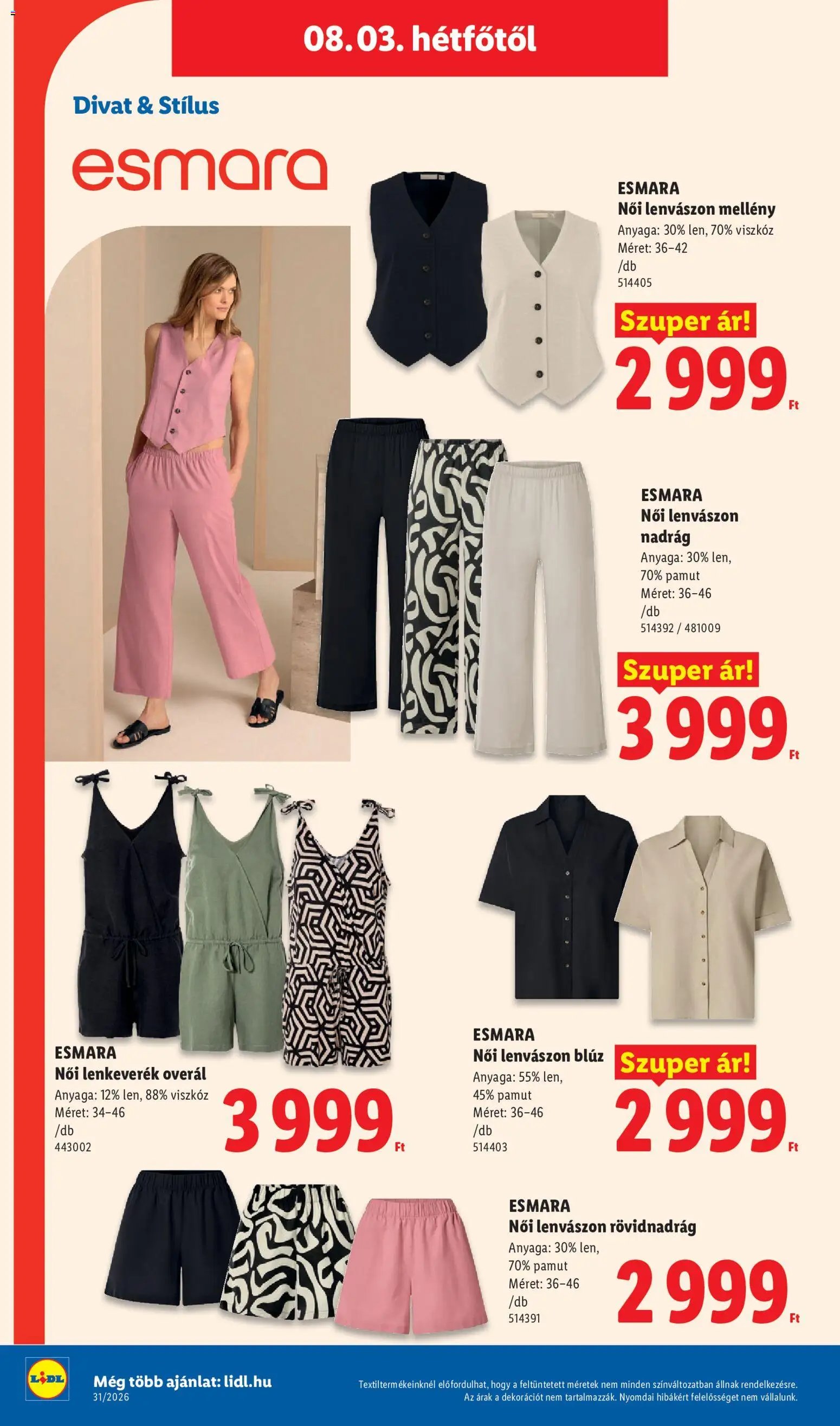 Lidl újság 2026.07.30. Lidl Nonfood kínálatunk