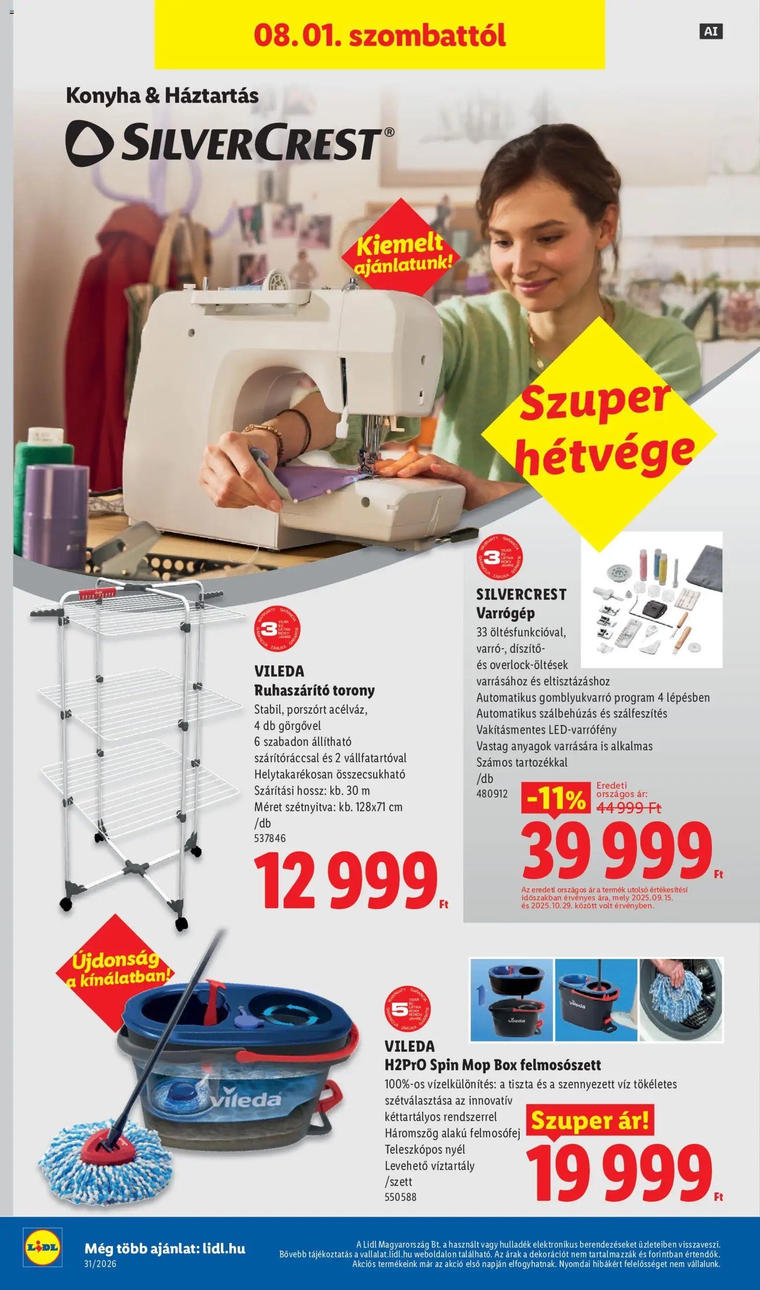 Lidl újság 2026.07.30. Lidl Nonfood kínálatunk