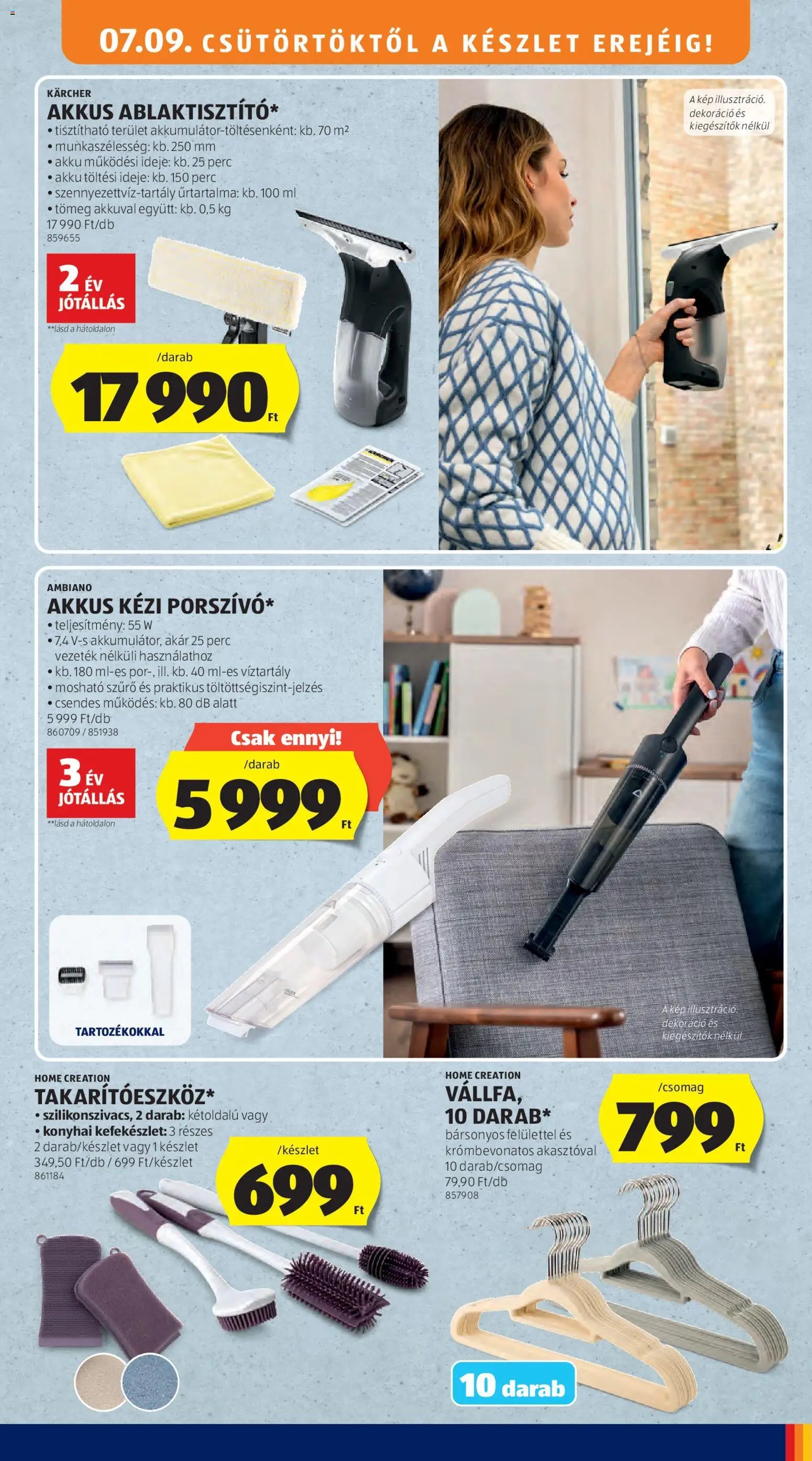 Aldi újság 2026.07.09. Aldi Középső sor termékei