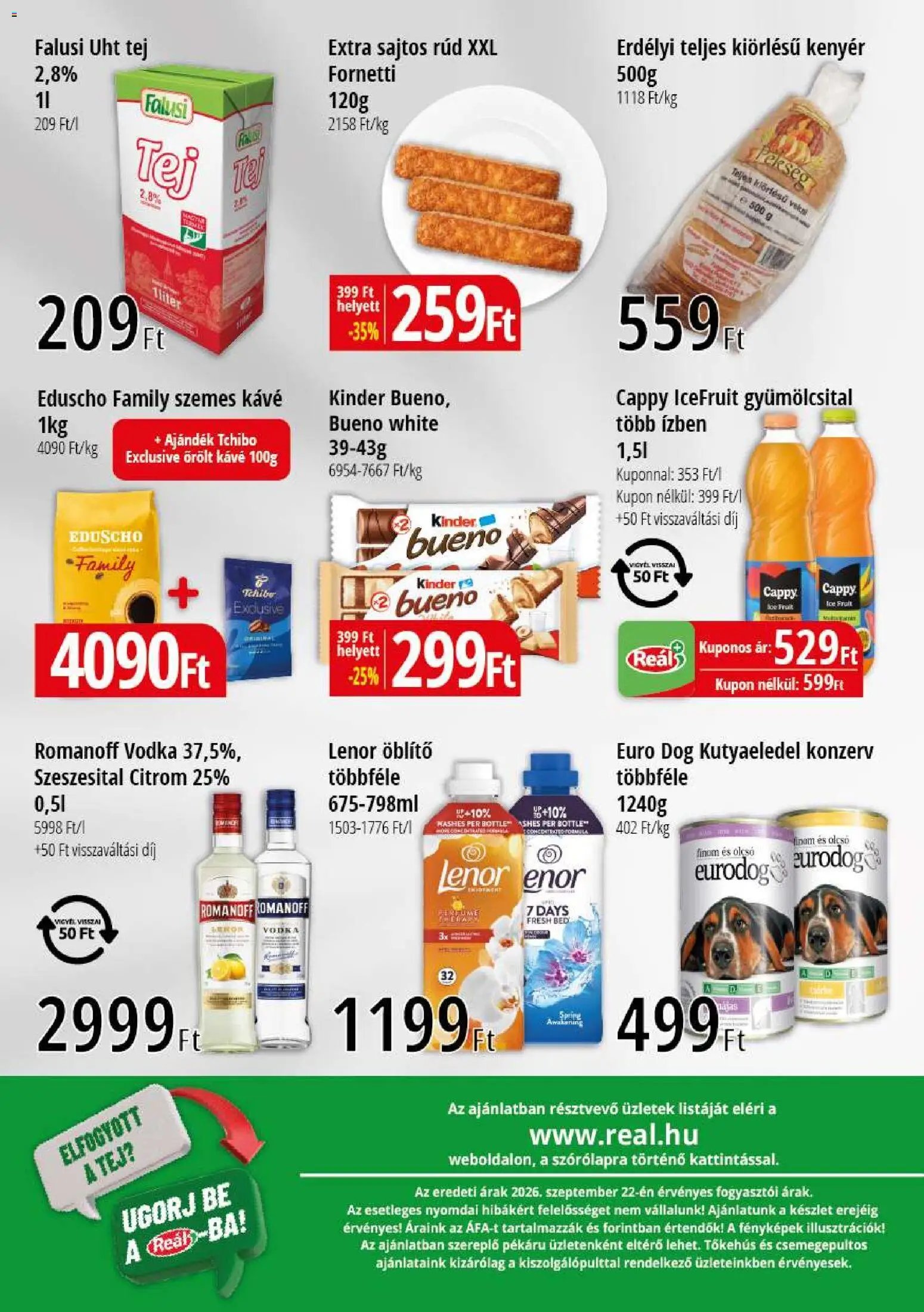 Reál újság 2026.09.30. Reál Bevásárló hétvége - Kelet Magyarország