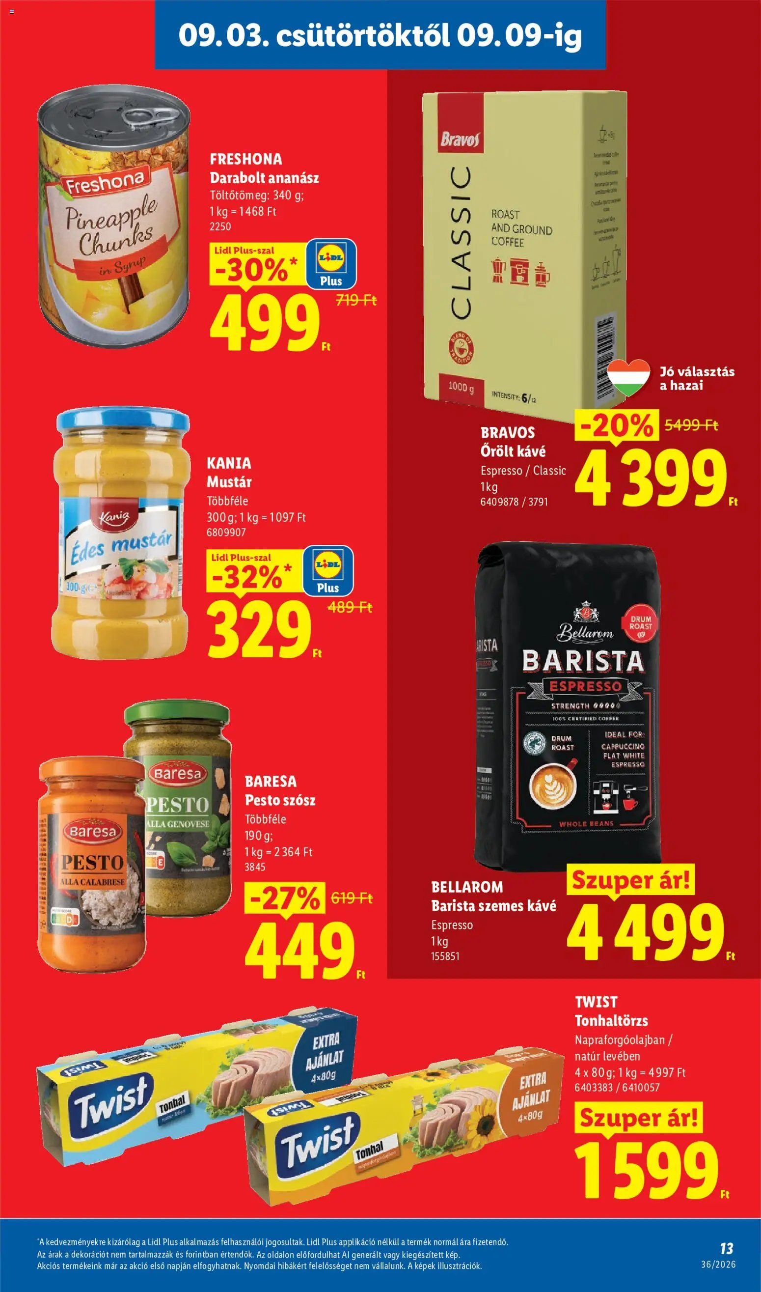 Lidl újság 2026.09.03. Lidl akciós újság