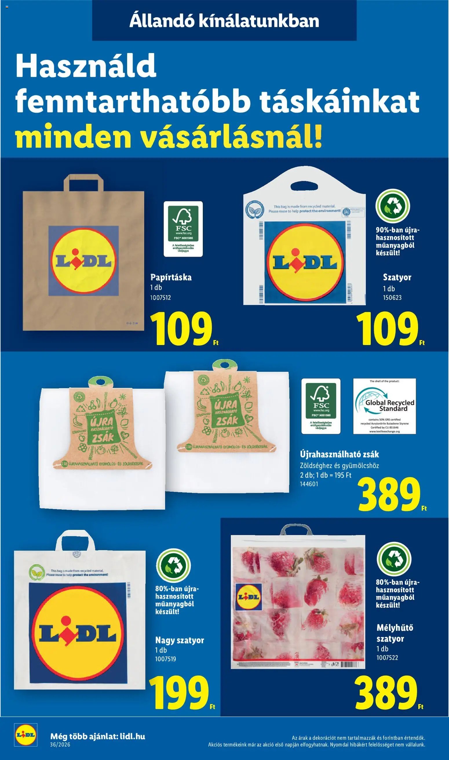 Lidl újság 2026.09.03. Lidl akciós újság