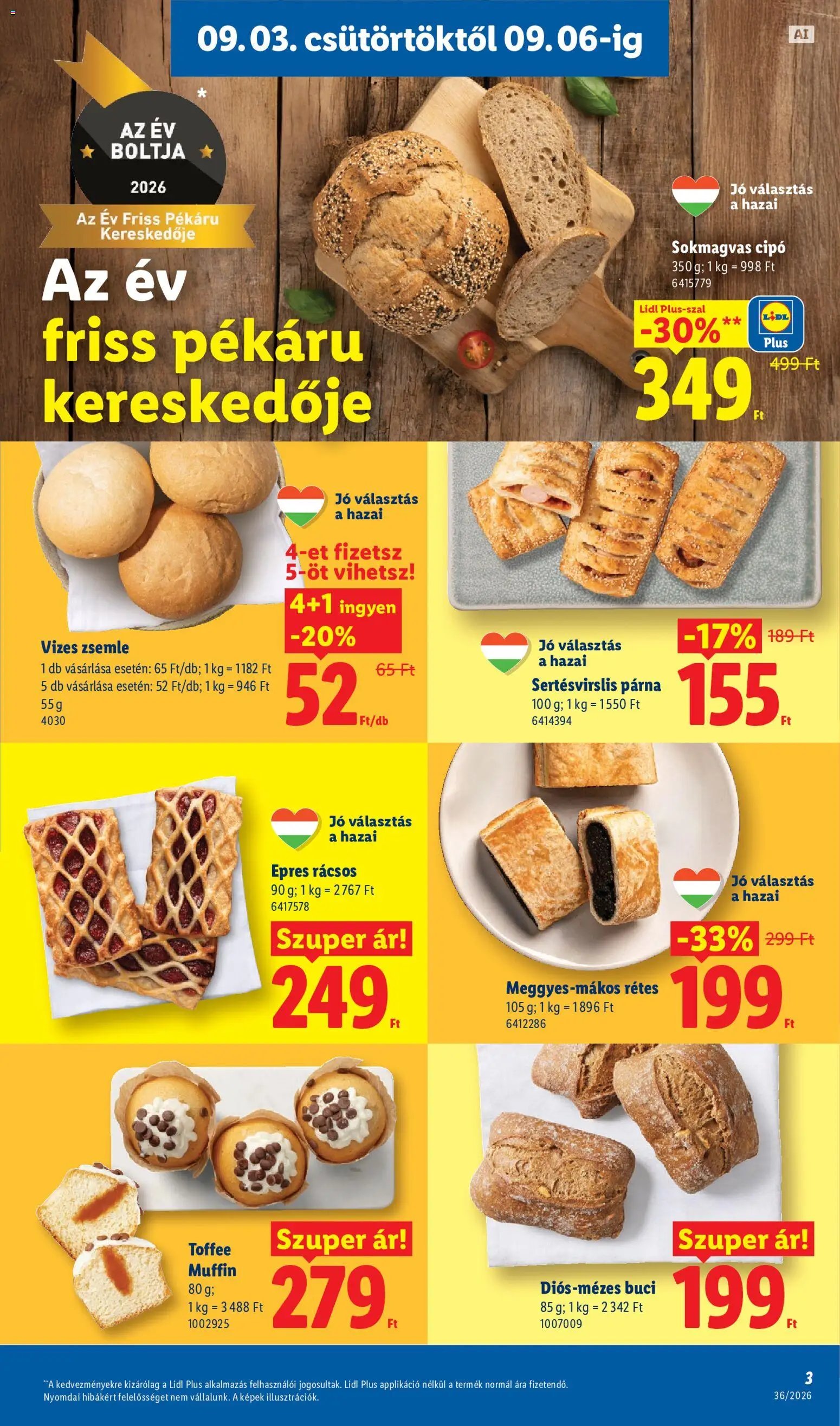 Lidl újság 2026.09.03. Lidl akciós újság