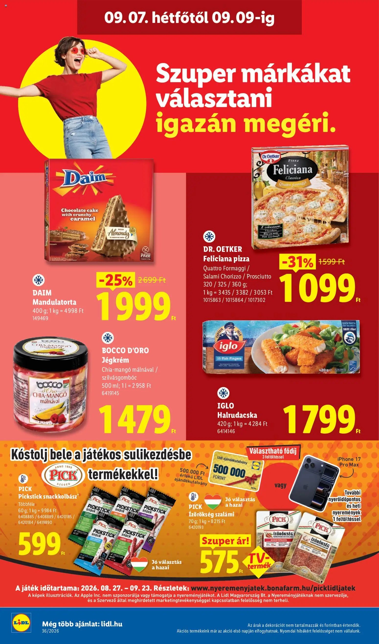 Lidl újság 2026.09.03. Lidl akciós újság