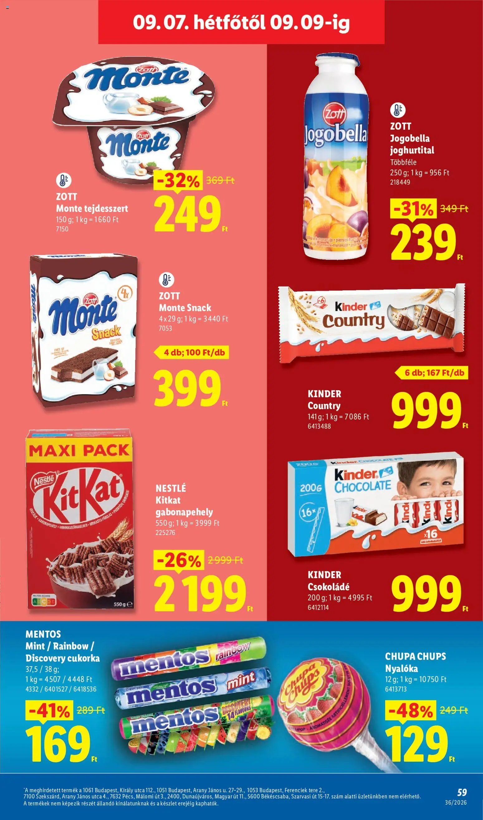 Lidl újság 2026.09.03. Lidl akciós újság