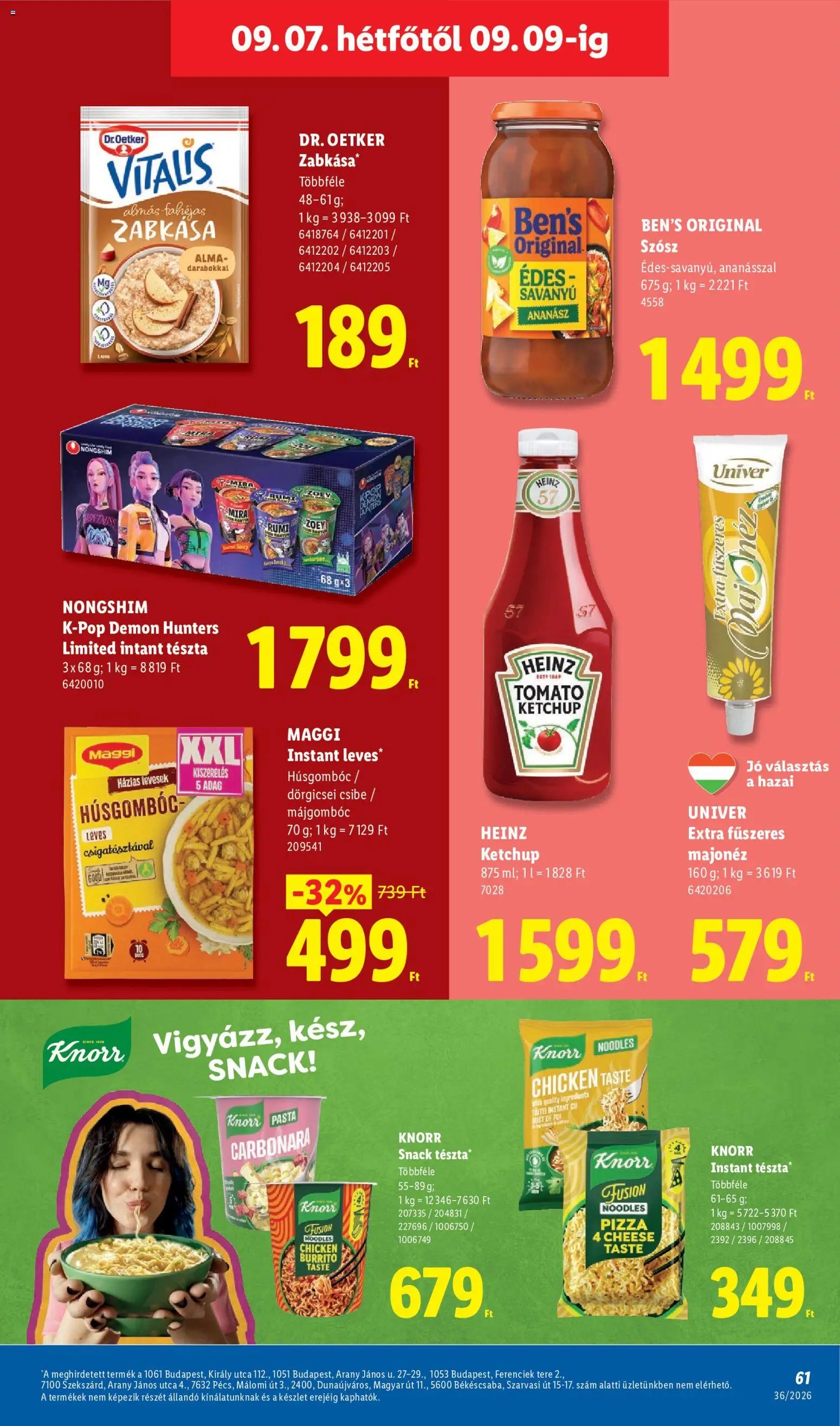 Lidl újság 2026.09.03. Lidl akciós újság