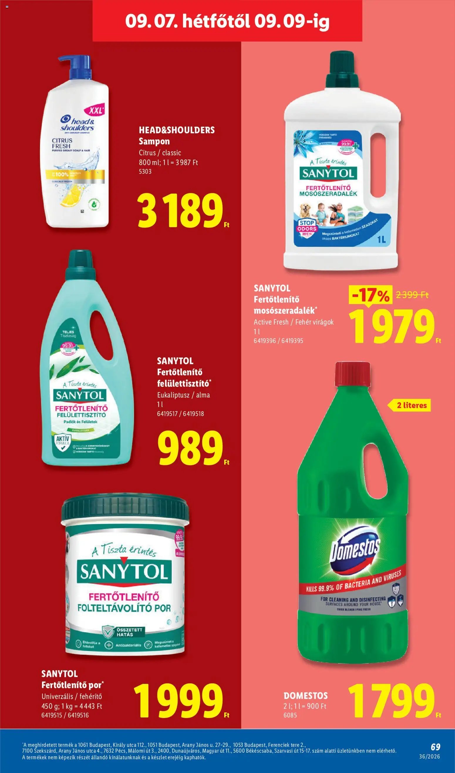 Lidl újság 2026.09.03. Lidl akciós újság