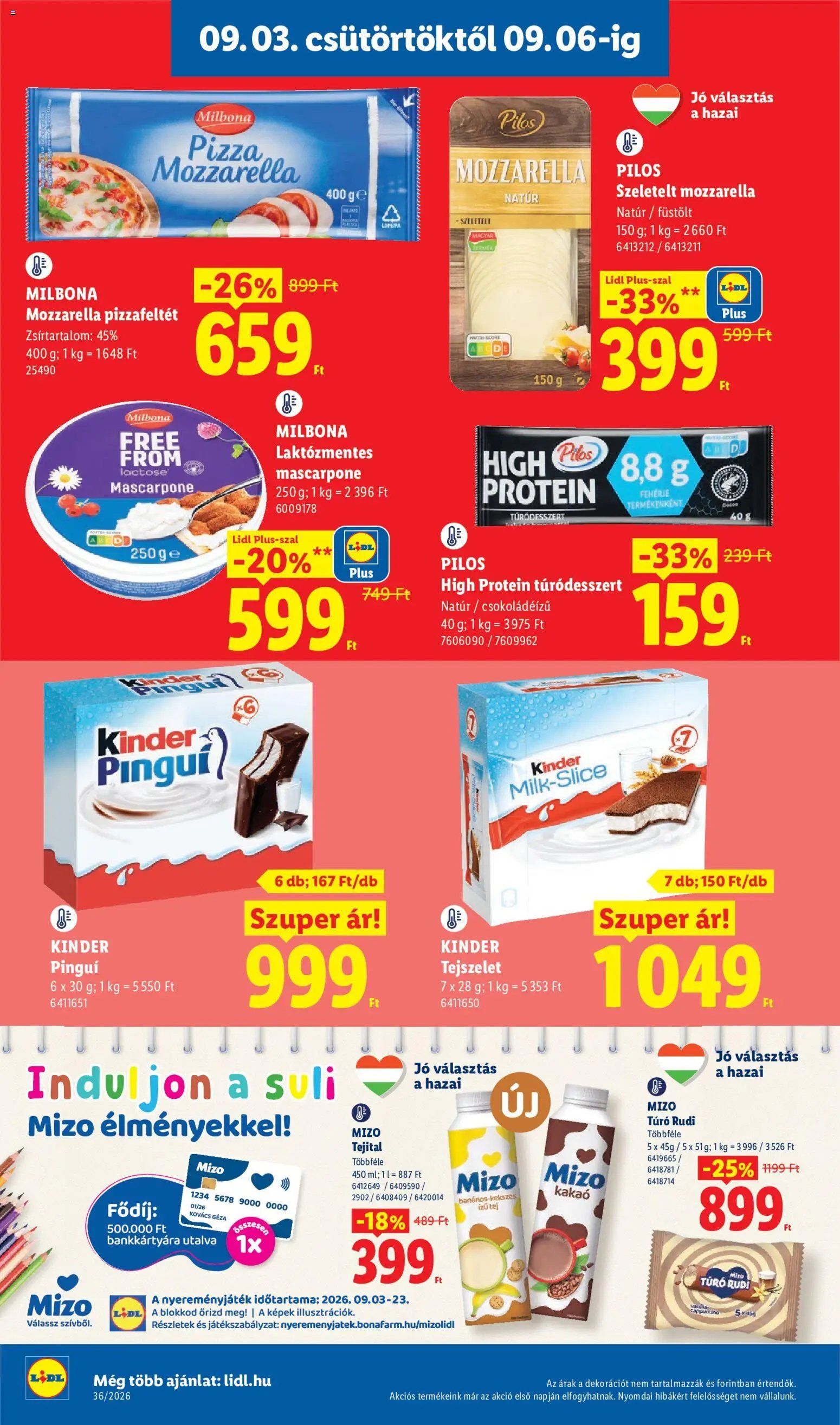 Lidl újság 2026.09.03. Lidl akciós újság