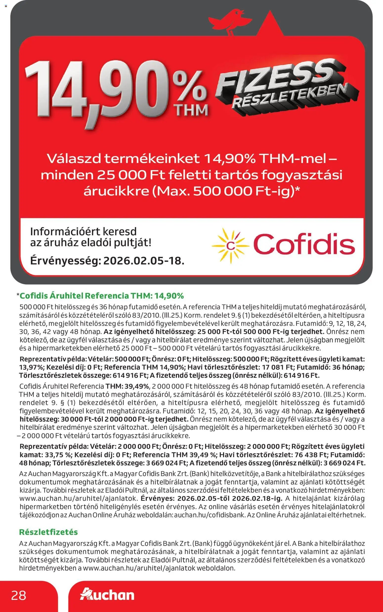 Auchan újság 2026.02.05. Akciós újság Auchan (2026-02-05 - 2026-02-11)