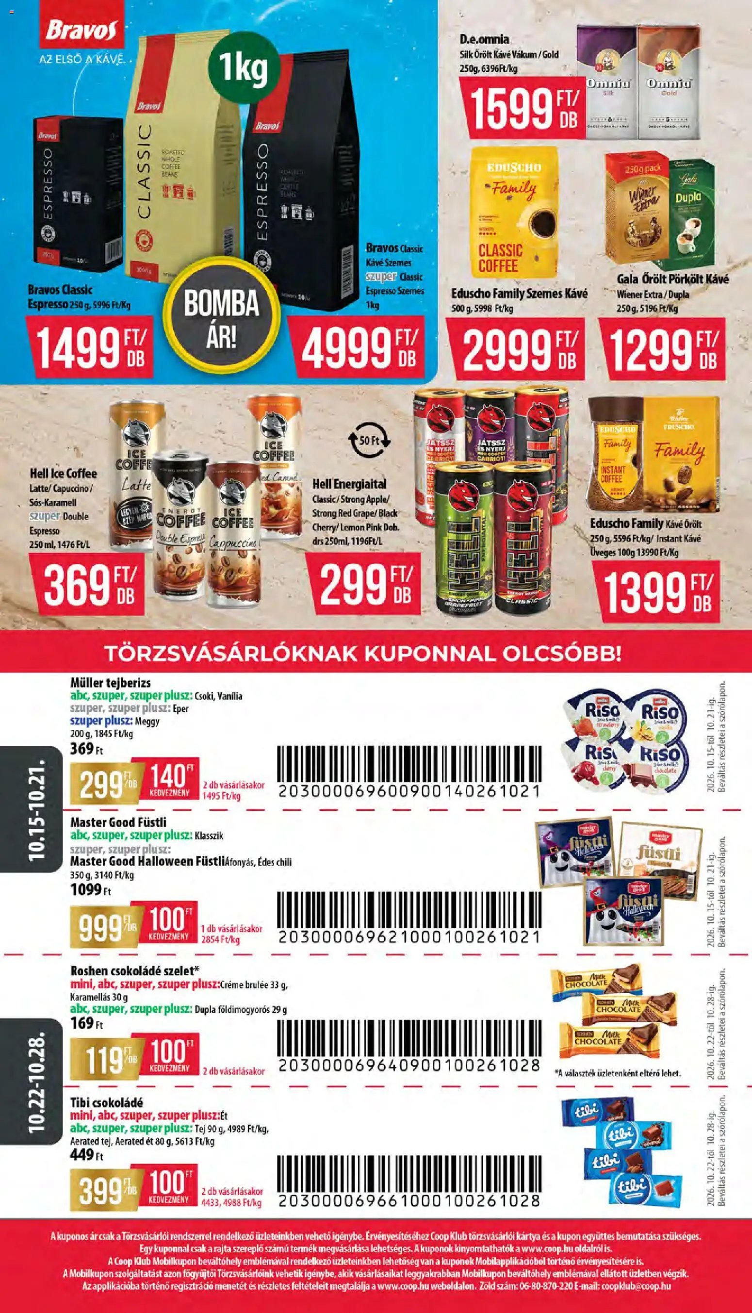 COOP akciós ujság 2026.10.15. 🎃 HALLOWEEN 🧡