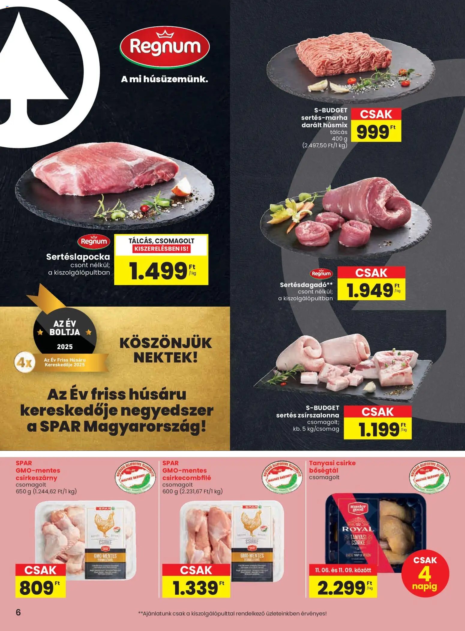 Spar újság 2025.11.06. Black Friday (2025-11-06 - 2025-11-12)
