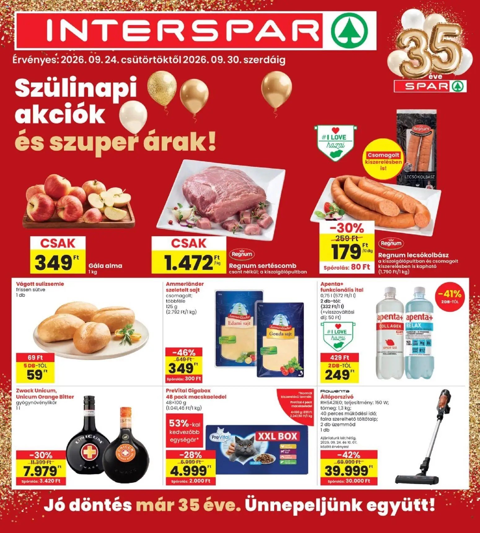 Interspar újság 2026.09.24. Interspar akciós újság